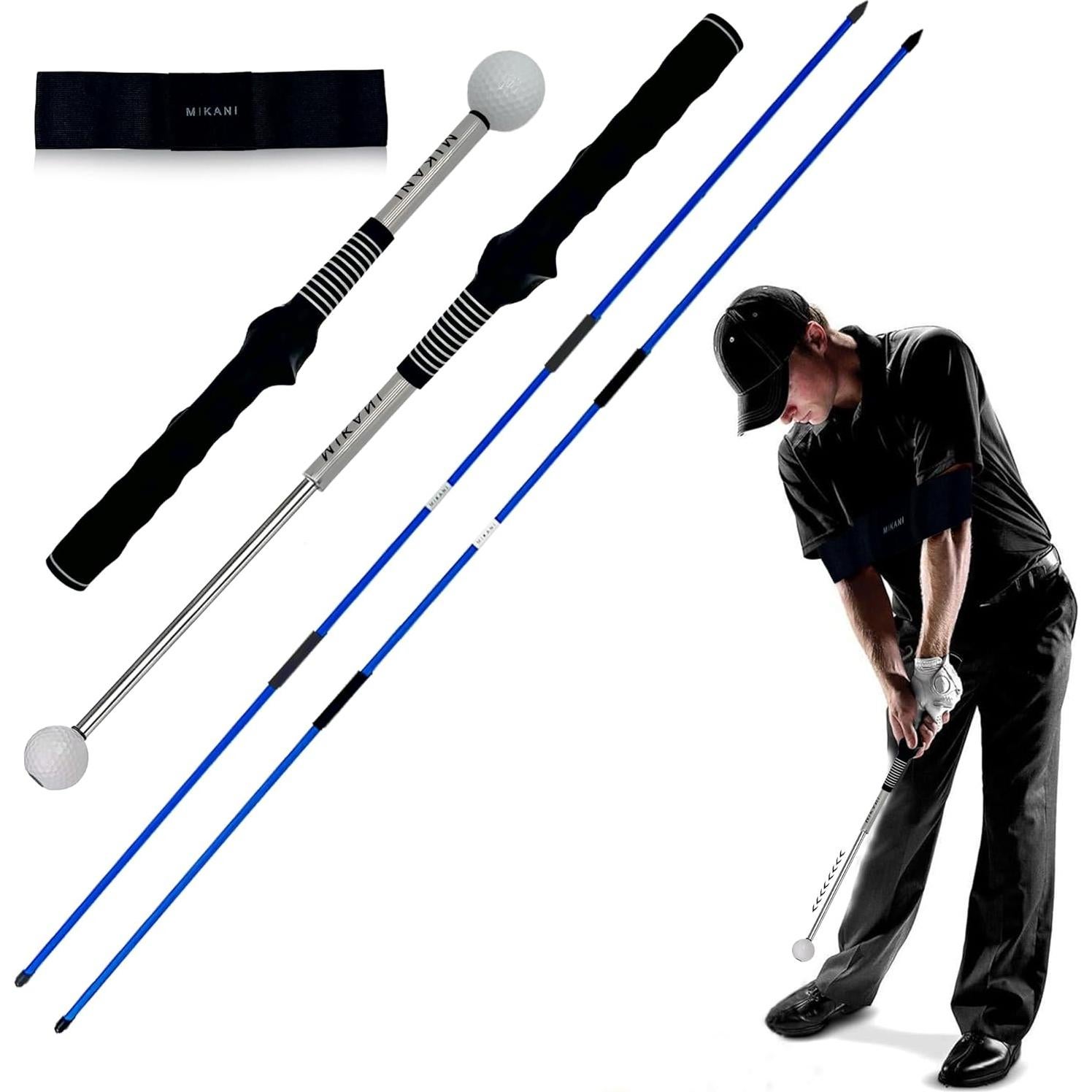Entrenador de Swing de Golf Mikani GSWT-S1 con Alineadores