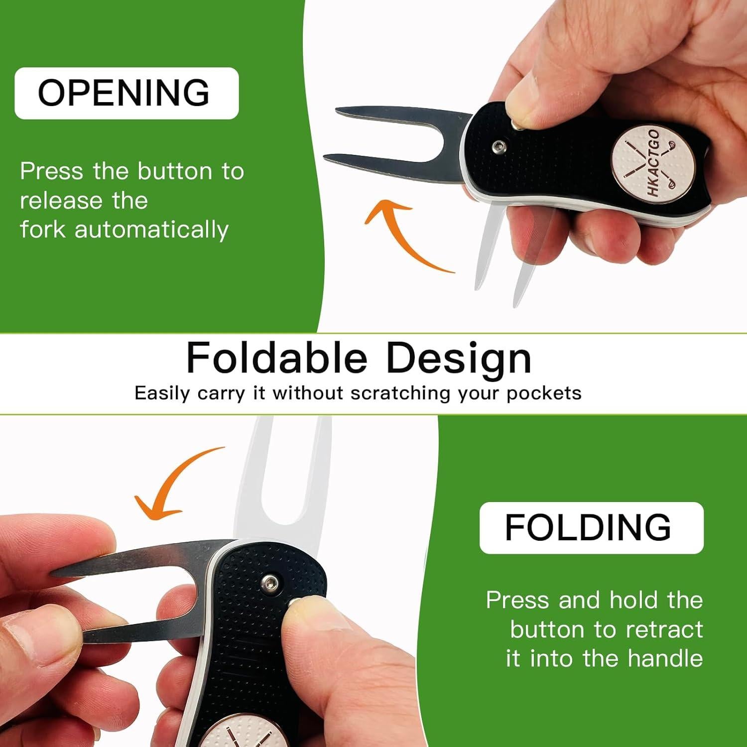 Herramienta de Reparación de Divots HKACTGO con Caja de Regalo
