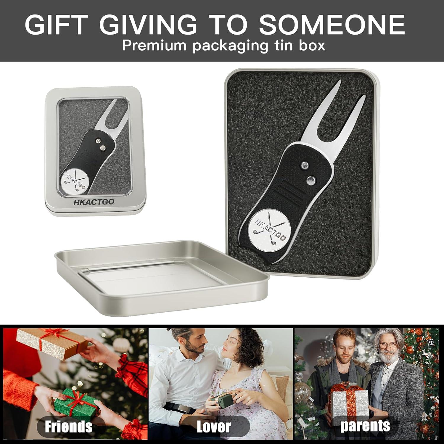 Herramienta de Reparación de Divots HKACTGO con Caja de Regalo