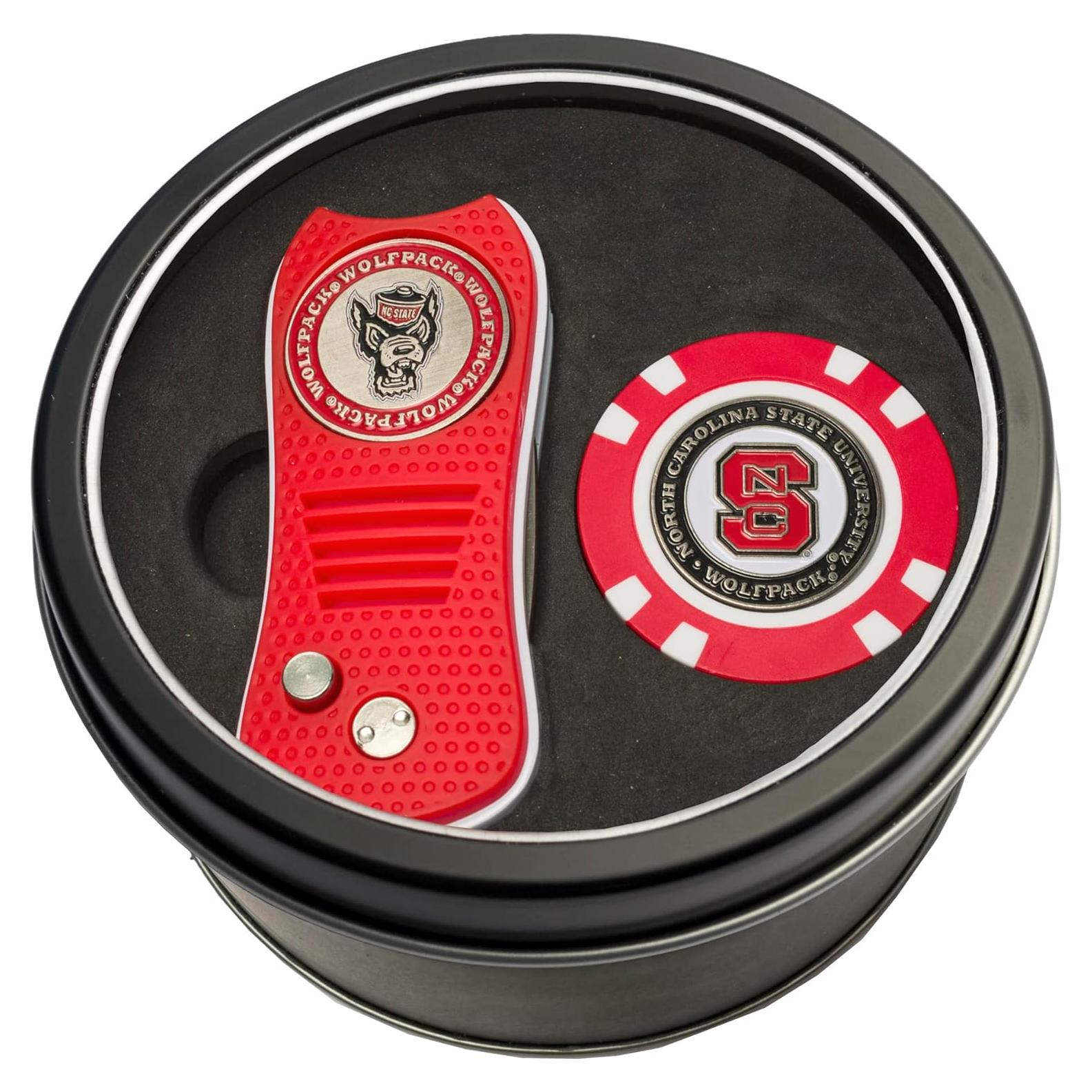 Juego de Regalo de Lata Unisex Team Golf NCAA con Herramienta de Divot