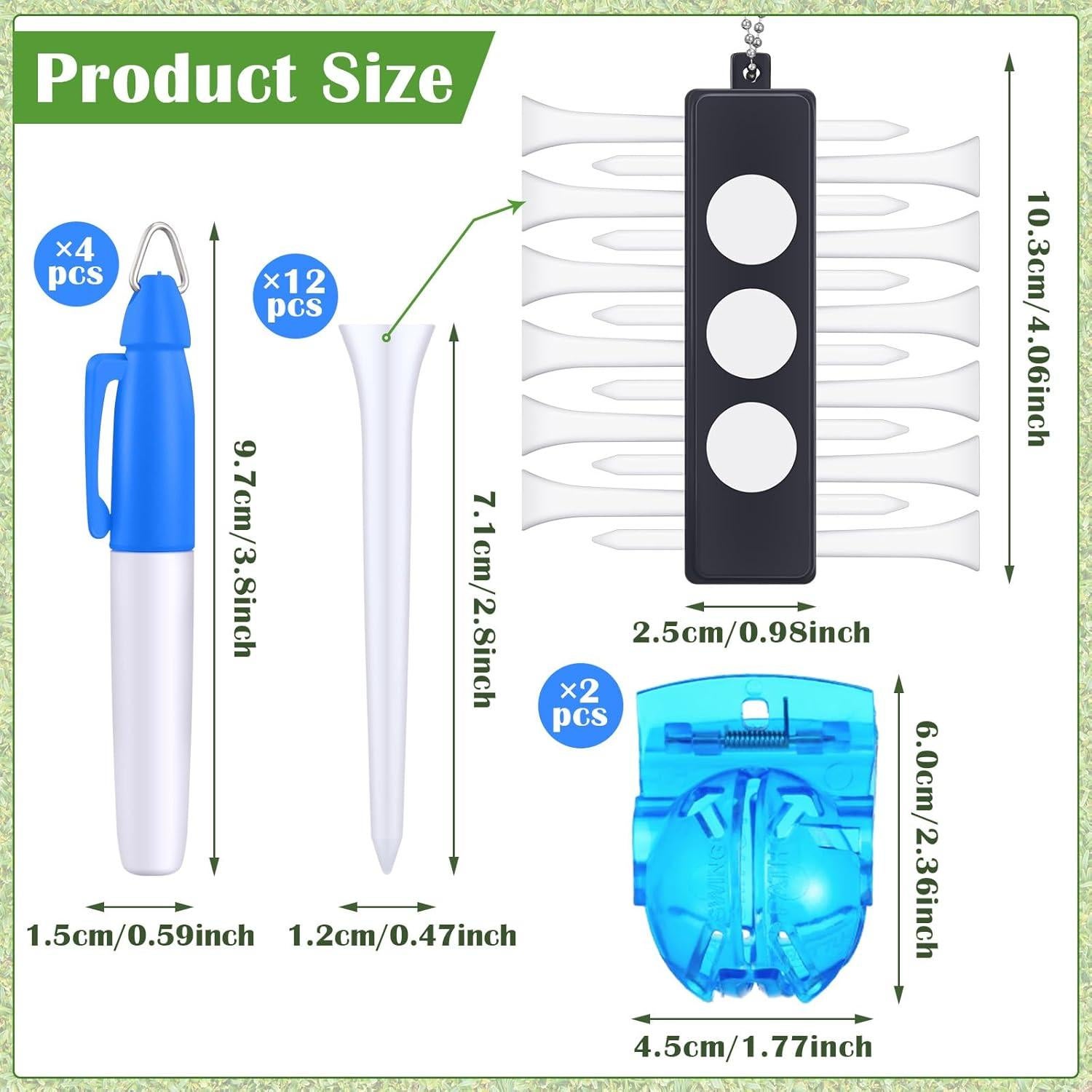 Kit de Accesorios de Golf Sumind 22 Piezas para Limpieza