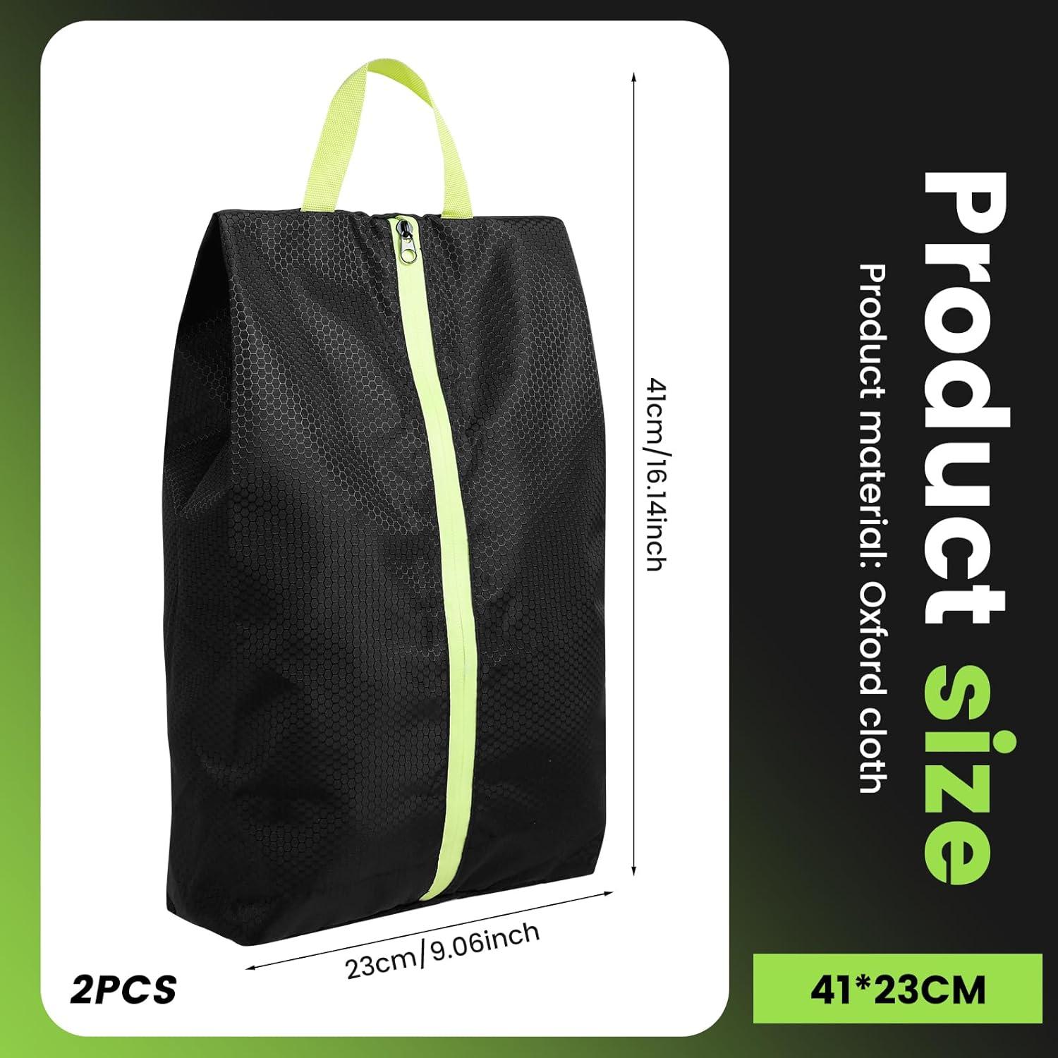 2 Bolsas de Zapatos de Viaje Absorbentes de Olores Negro