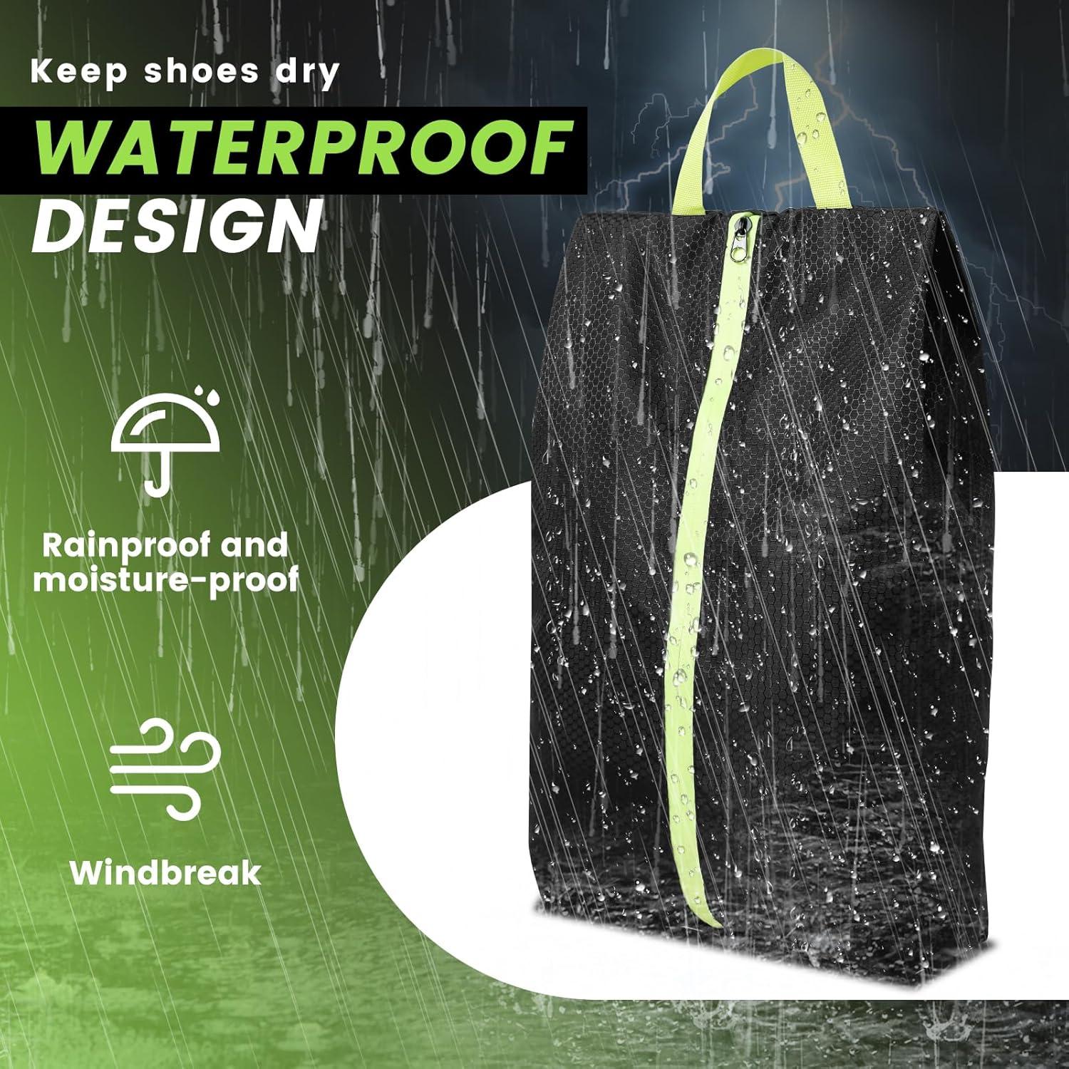 2 Bolsas de Zapatos de Viaje Absorbentes de Olores Negro