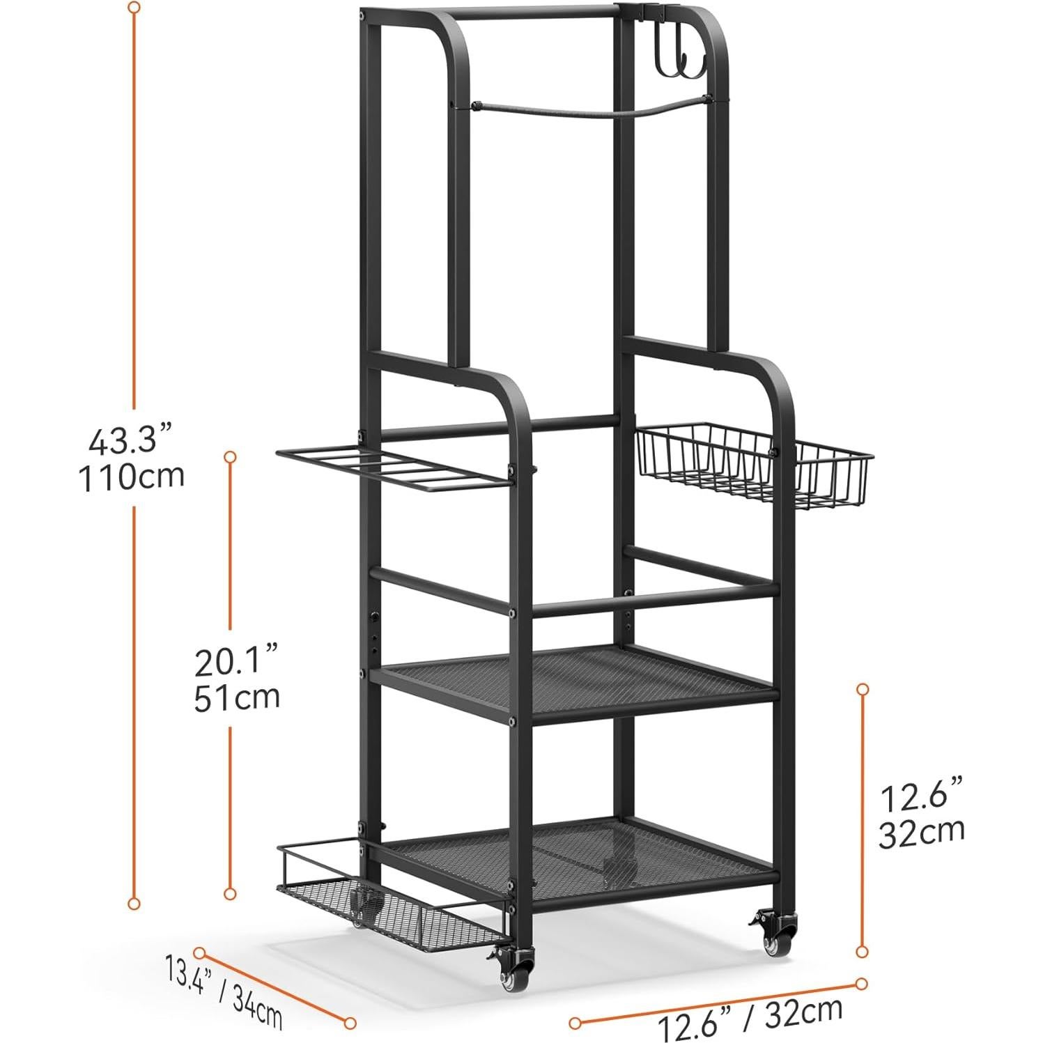 Organizador de Bolsas de Golf Niffgaff con Ruedas y Soporte