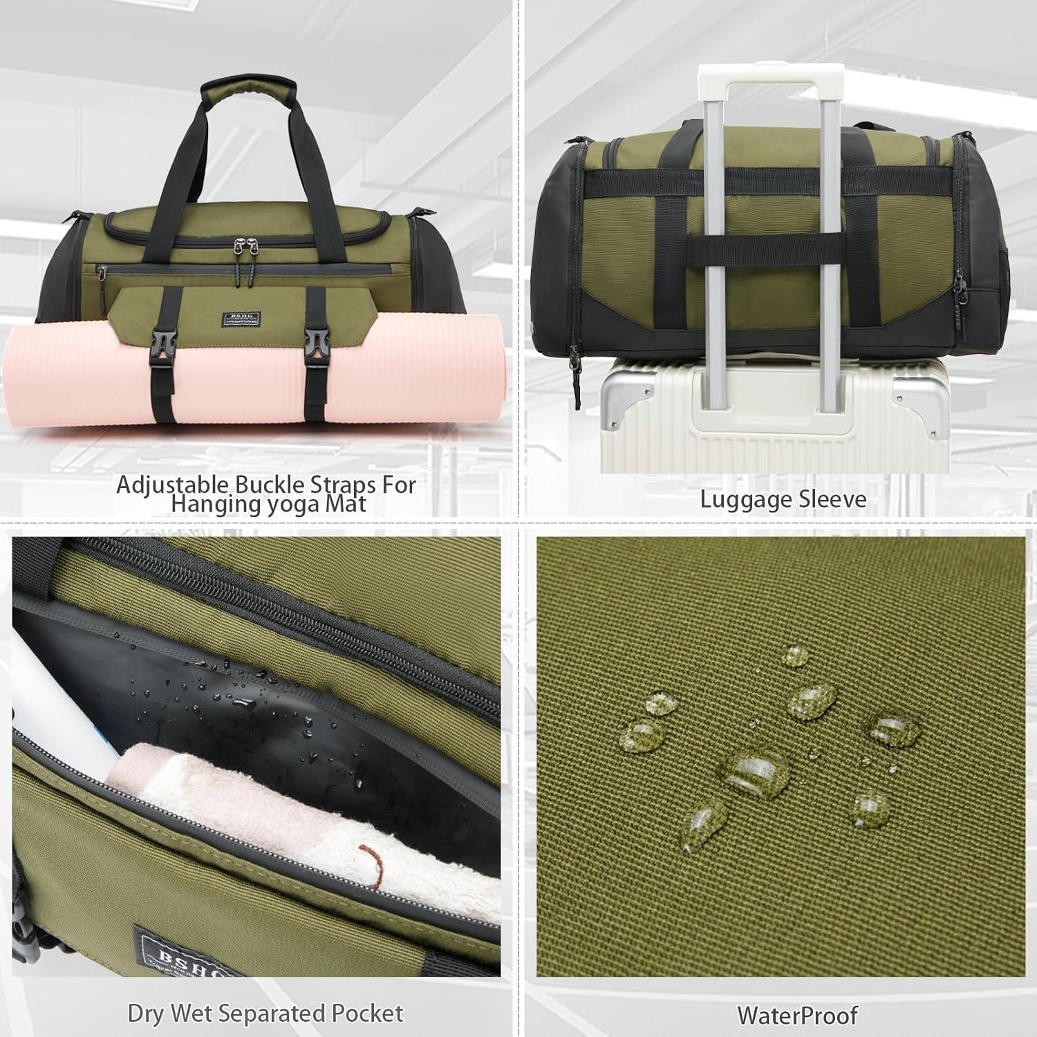 Bolsa Deportiva BSHG Verde 56x25.9x25.9 cm Impermeable