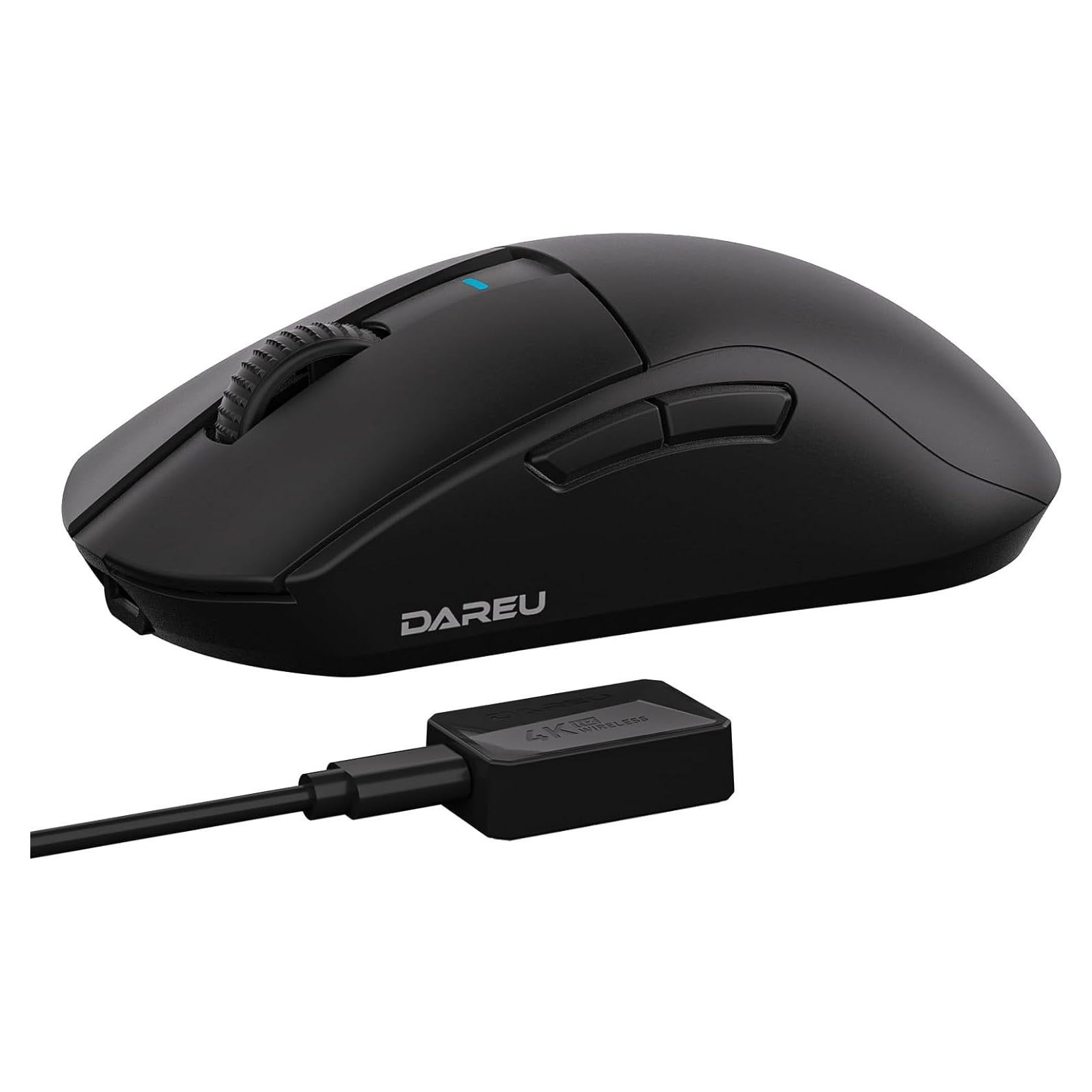 Ratón Gaming DAREU A950pro Inalámbrico 55g 26K DPI Negro