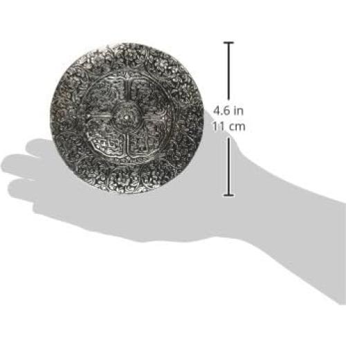 Quemador de Incienso Tibetano Triloka de Aluminio 11.68 cm
