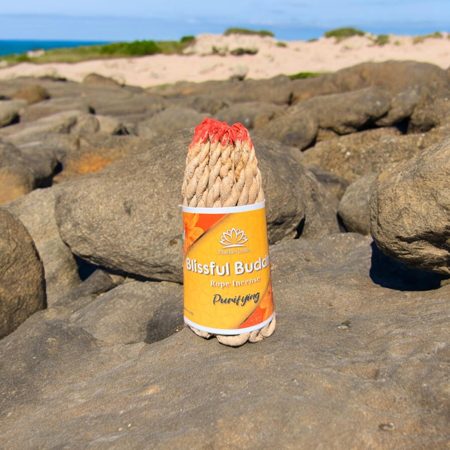 Paquete de Incienso Tibetano Lotus con Quemador Cerámica