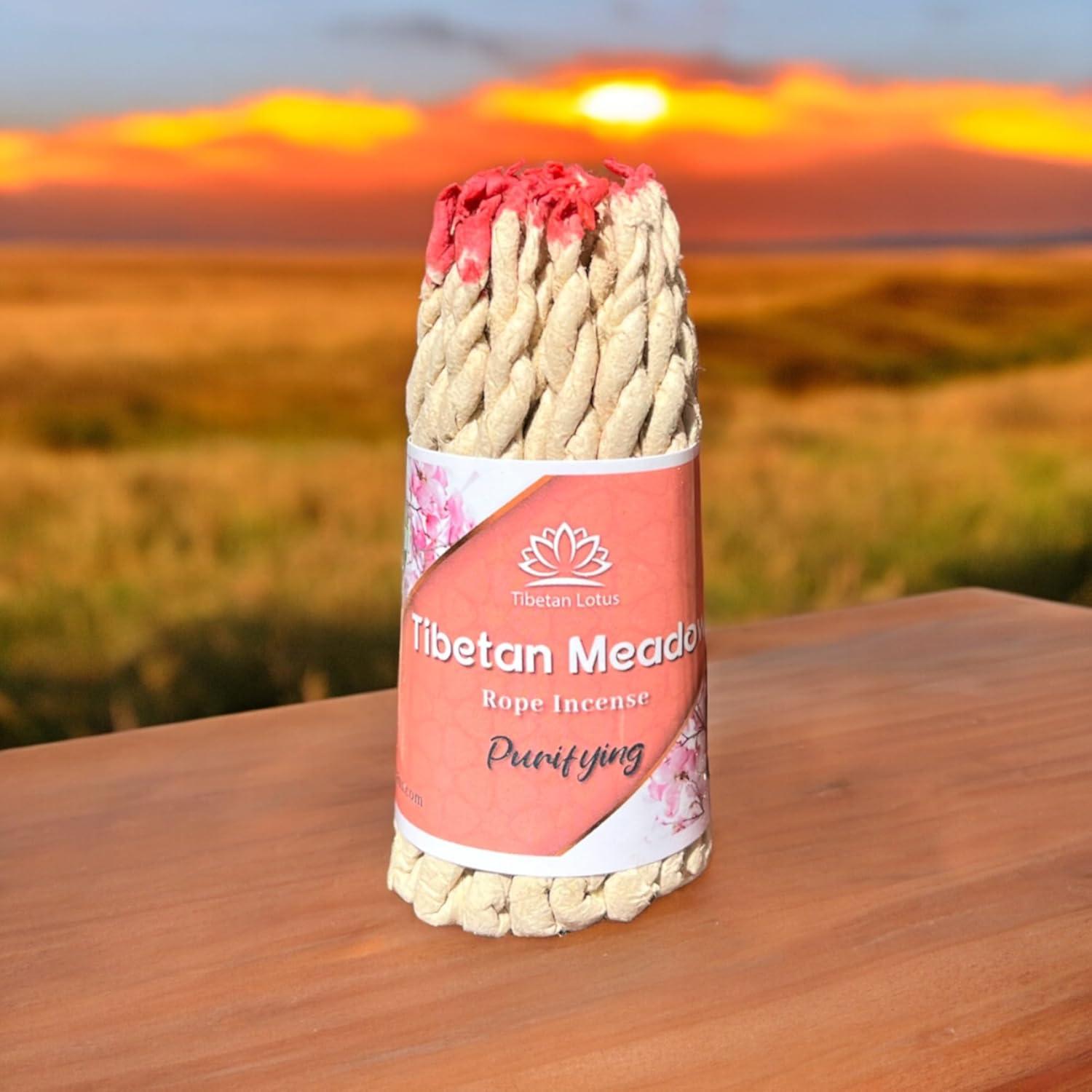 Paquete de Incienso Tibetano Lotus con Quemador Cerámica