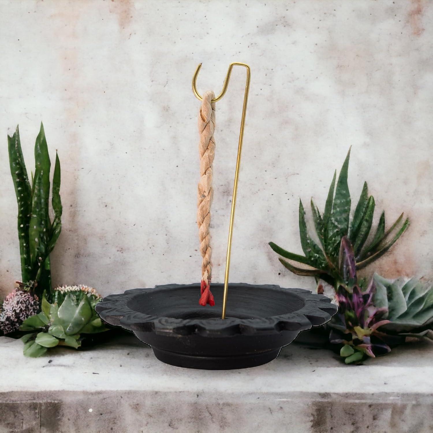 Paquete de Incienso Tibetano Lotus con Quemador Cerámica