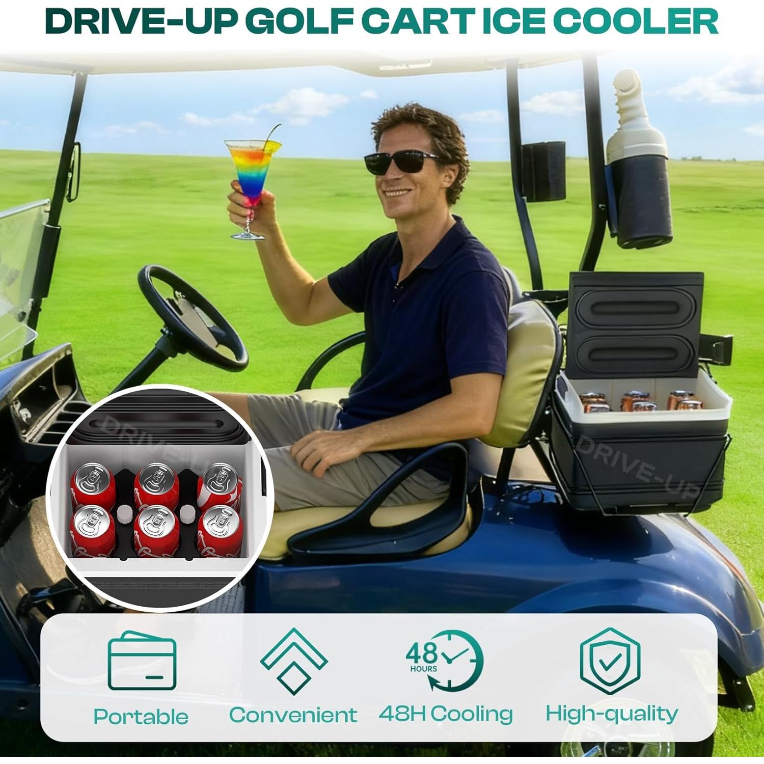 Enfriador de Carro de Golf Drive-up con Soporte de Montaje