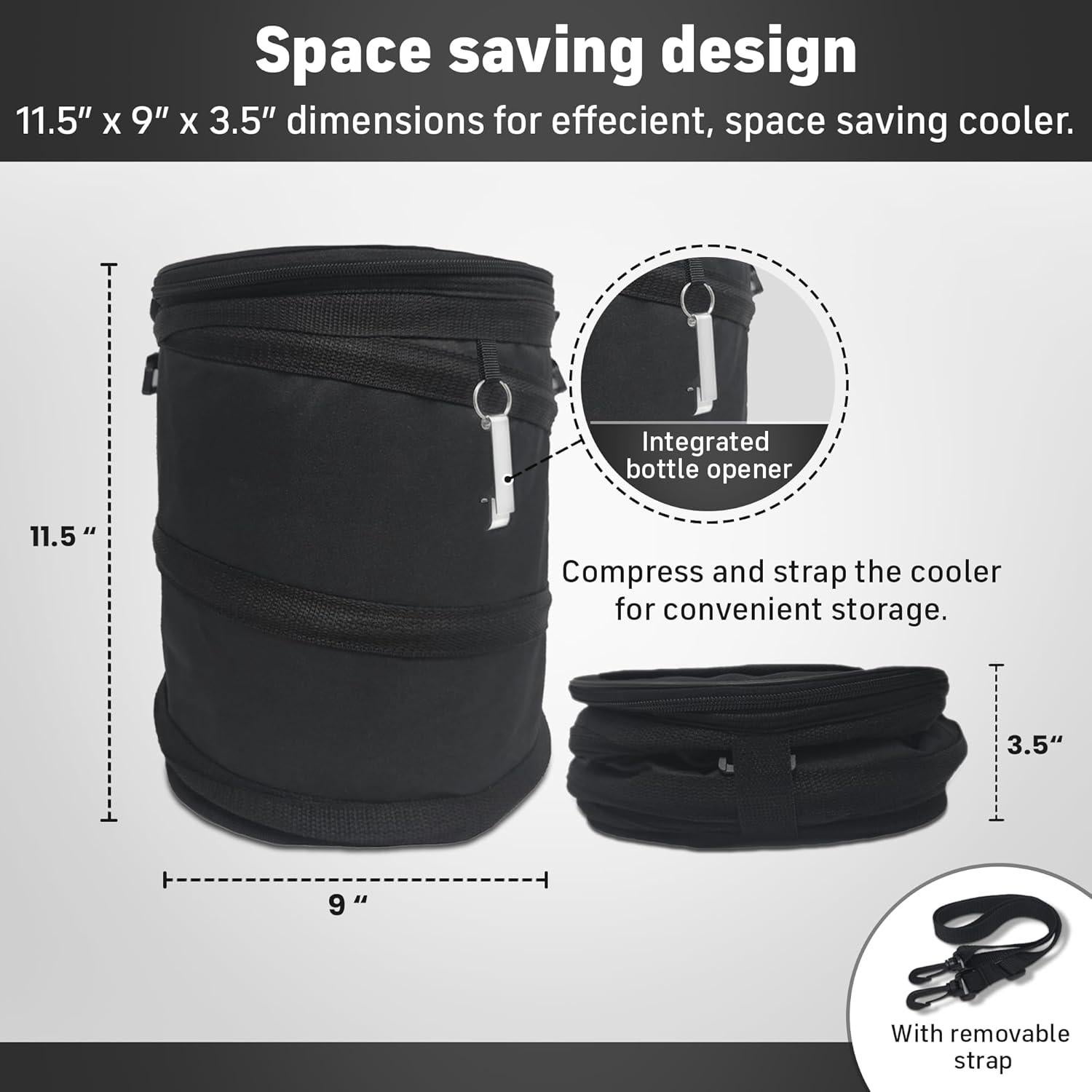 EnLaZona Enfriador de Carro de Golf Plegable Aislado 0.45kg