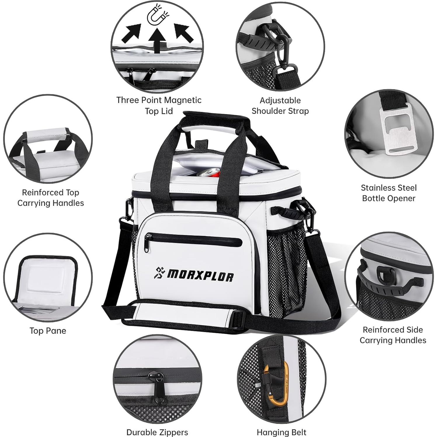 Enfriador de Golf MORXPLOR 10L con Tapa Magnética y Correa