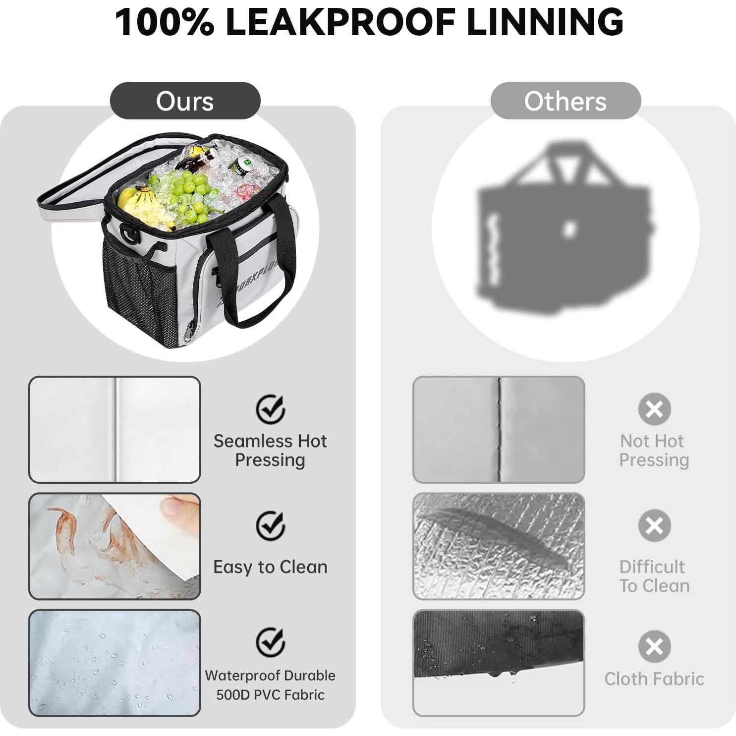 Enfriador de Golf MORXPLOR 10L con Tapa Magnética y Correa