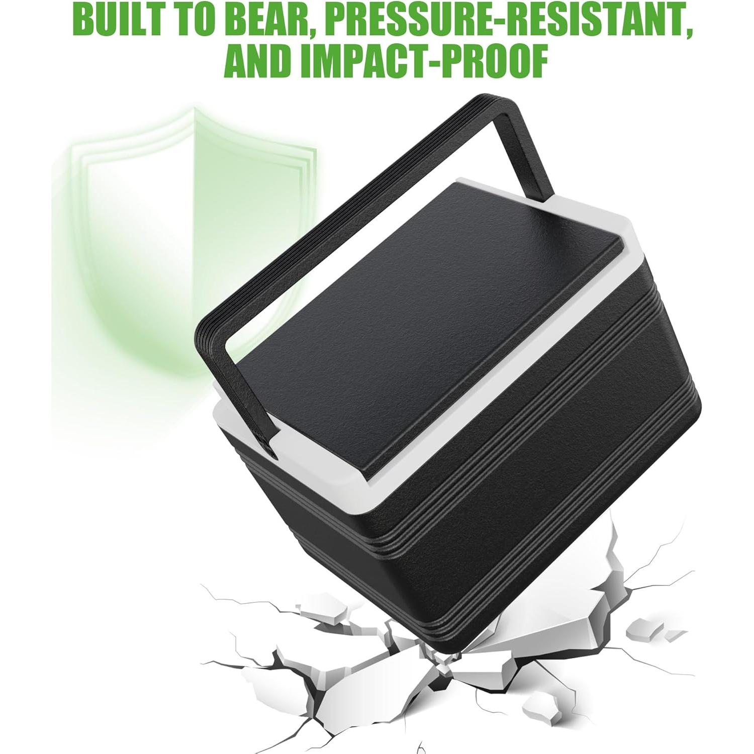 Enfriador de Hielo 10L0L para Carro de Golf 8L Blanco y Negro