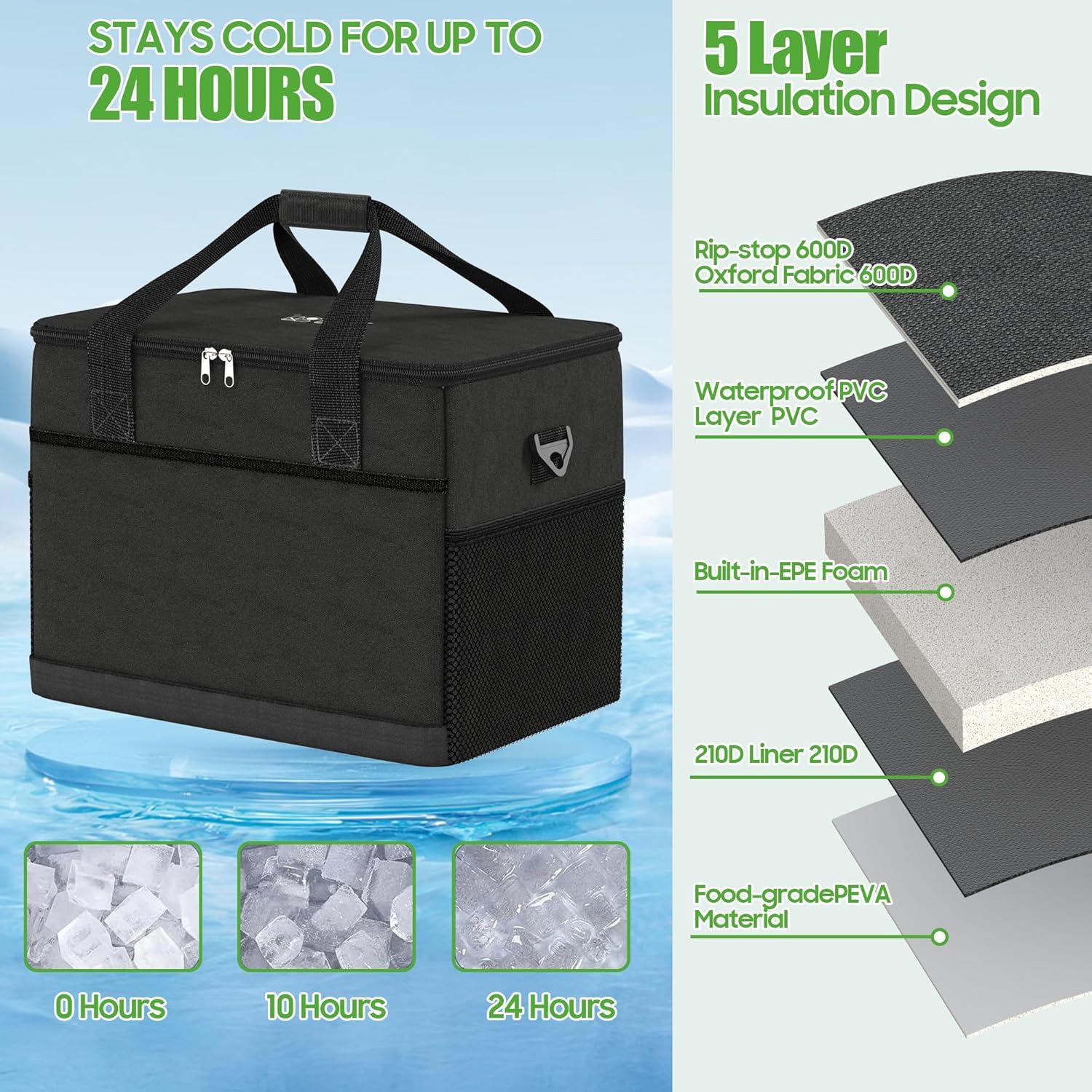 Bolsa Enfriadora 10L0L para Carro de Golf 12 Latas Plegable