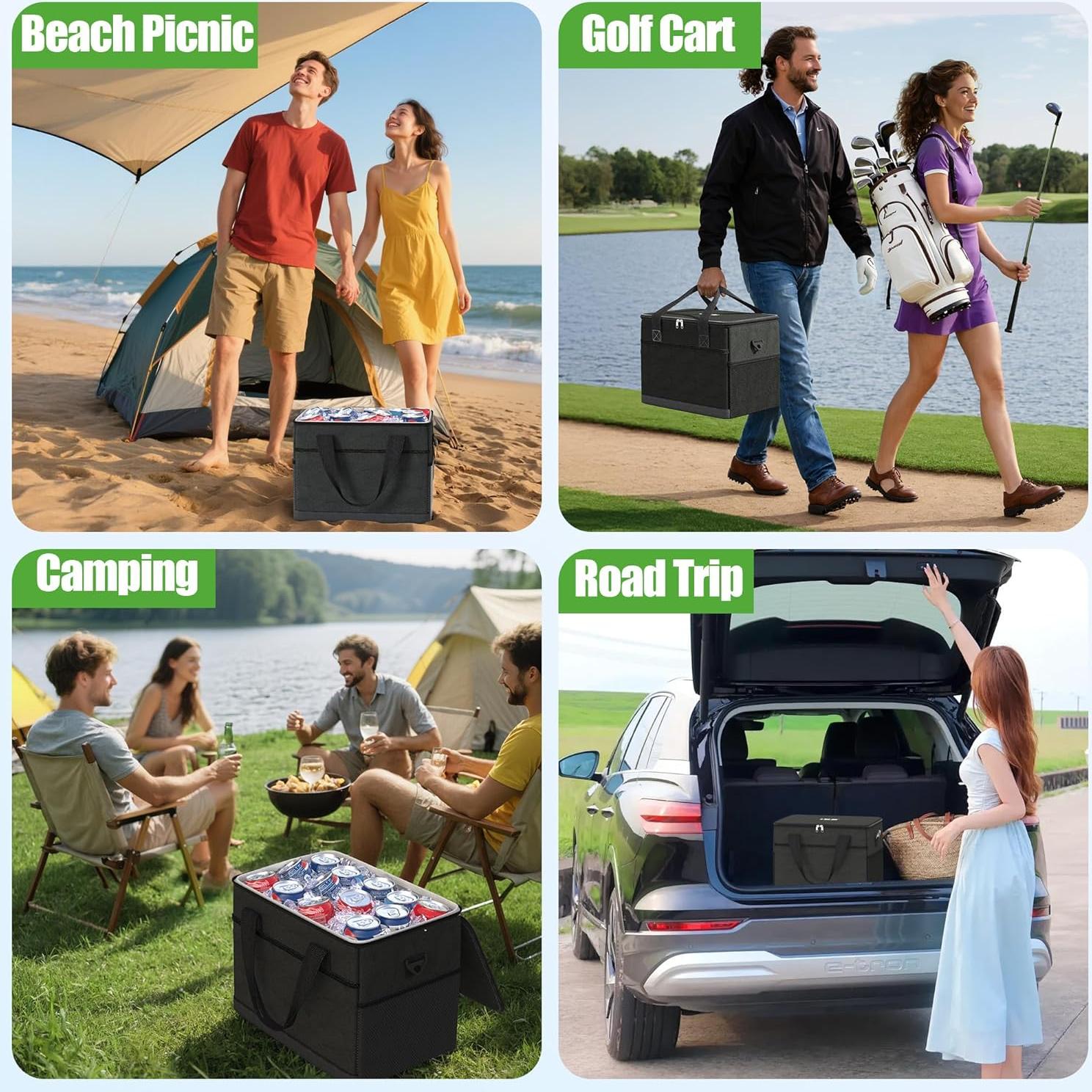 Bolsa Enfriadora 10L0L para Carro de Golf 12 Latas Plegable