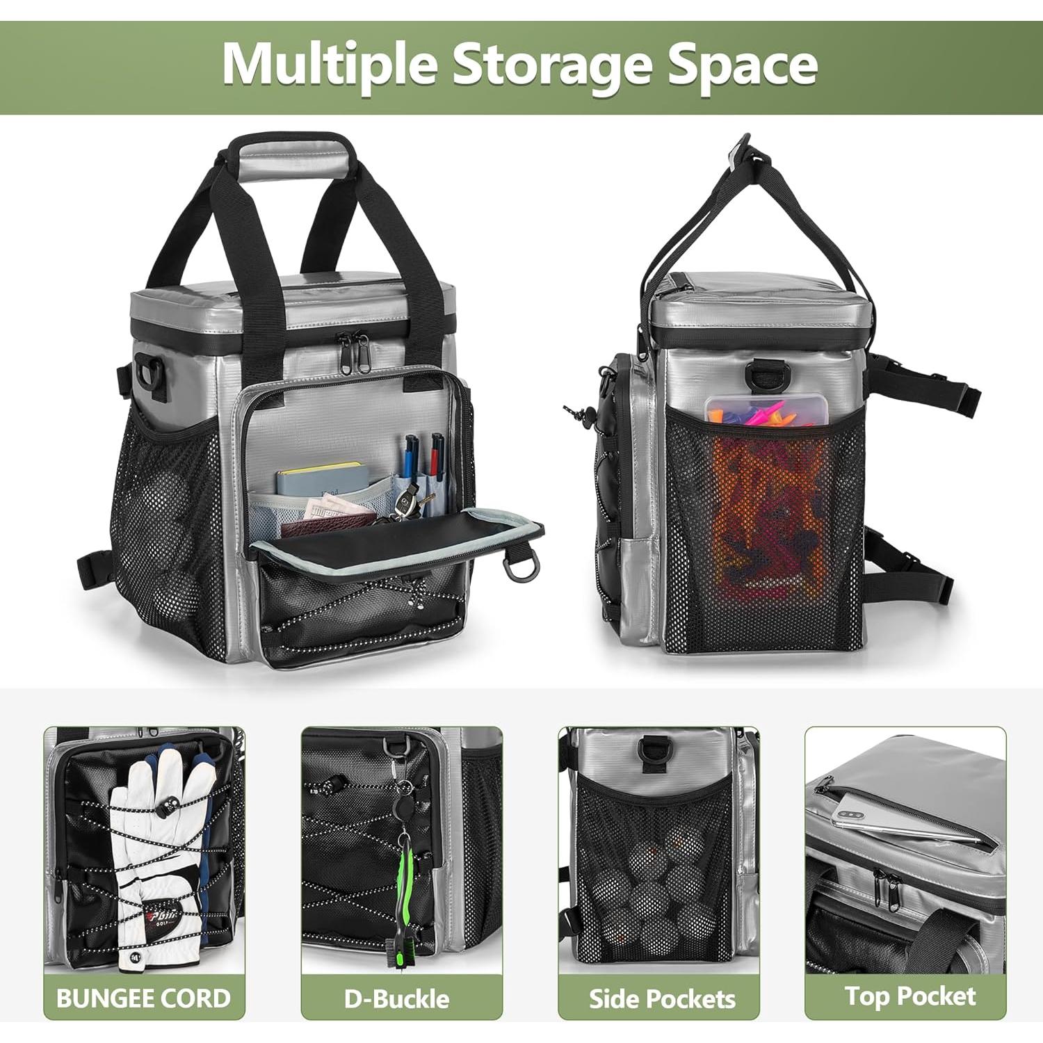 Enfriador de Golf PGmoon Aislado 12 Latas a Prueba de Fugas