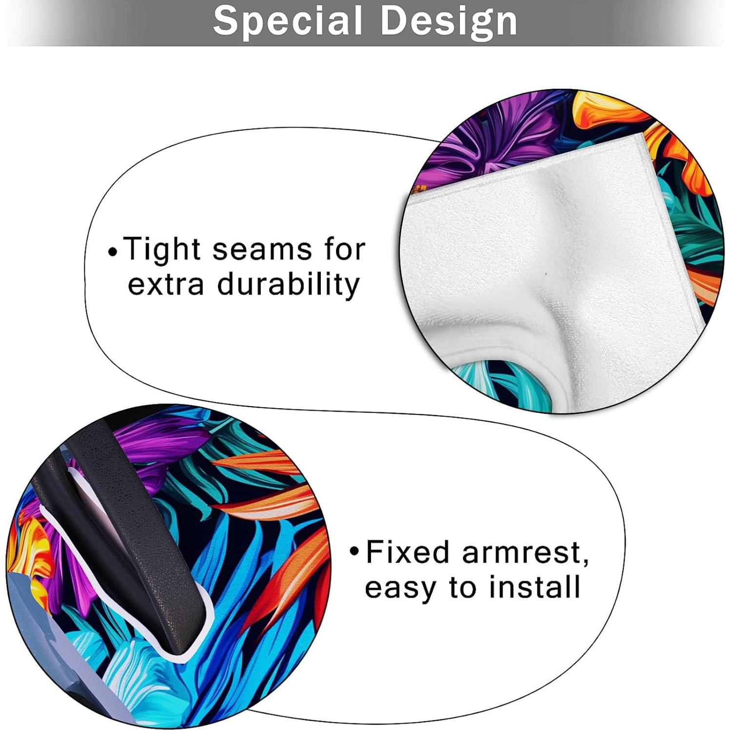 Cubierta de Asiento de Golf AQQA 139.7x81.3 cm Microfibra Tropical