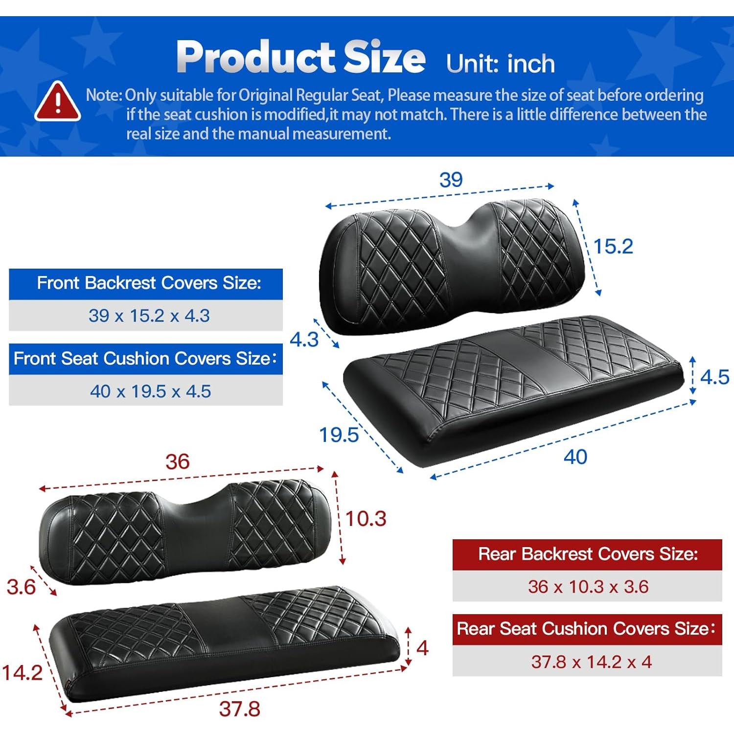 Kit de Fundas para Asientos de Carro de Golf NOKINS - Club Car Precedent