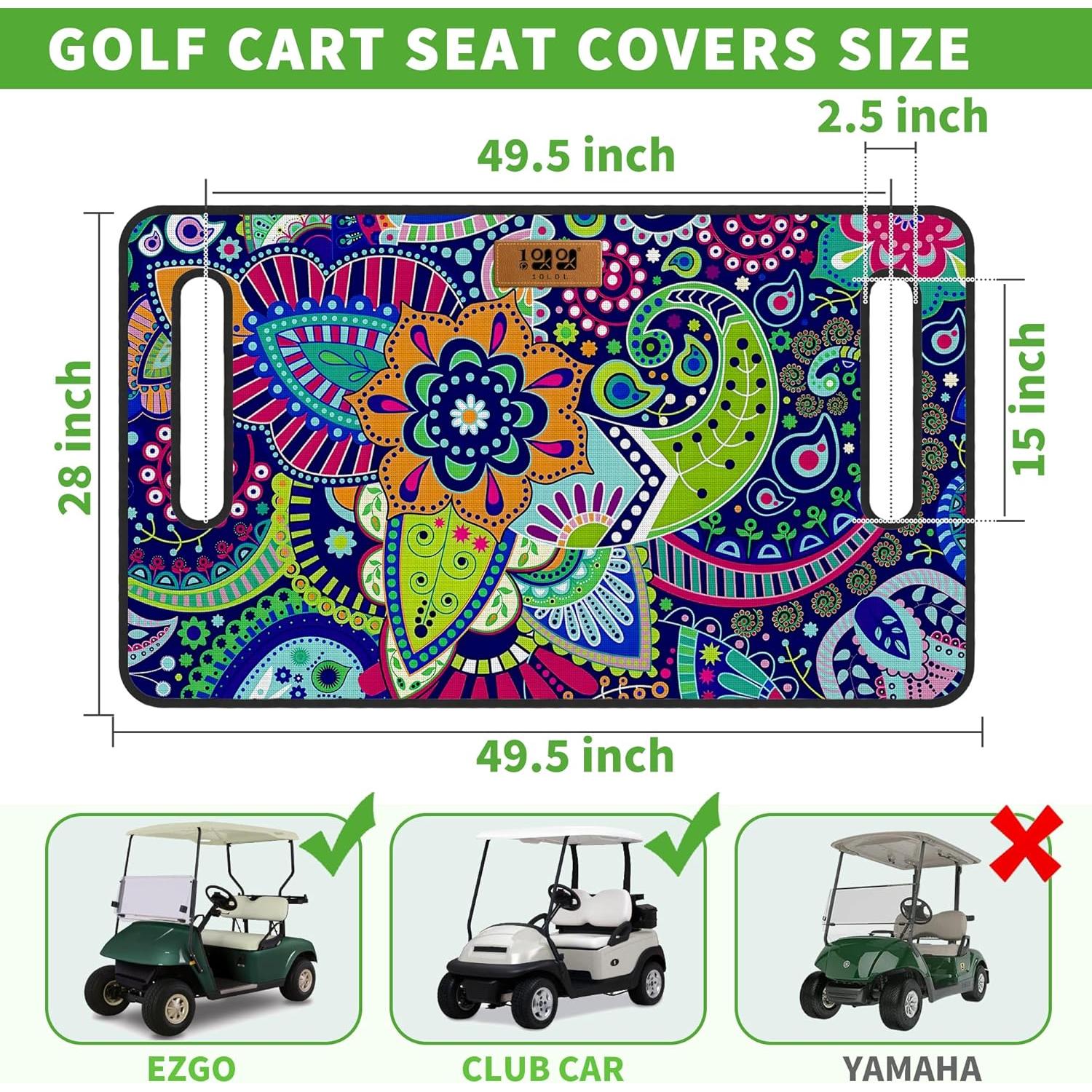 Fundas de Asiento Universal 10L0L para Carro de Golf EZGO y Club Car