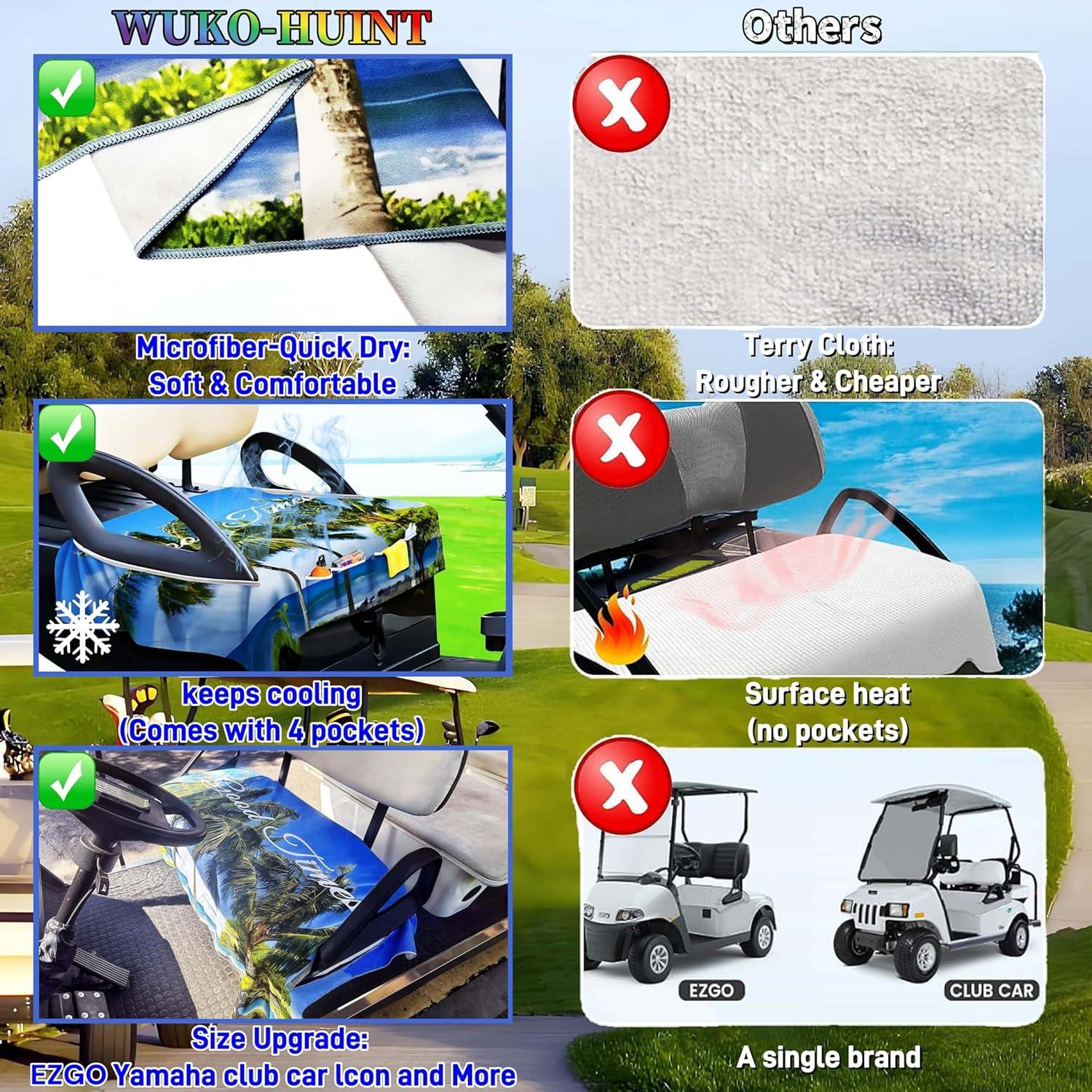 Fundas de Asiento para Carritos de Golf WUKO HUNT 2 Asientos