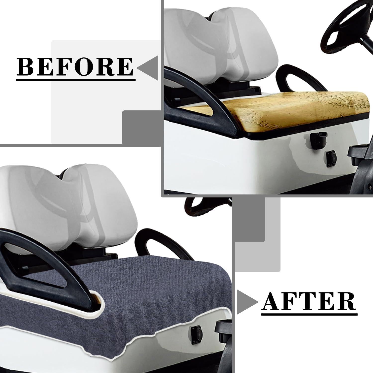 Funda de Asiento para Carro de Golf YOKYHOM 129.5x78.7cm Microfibra