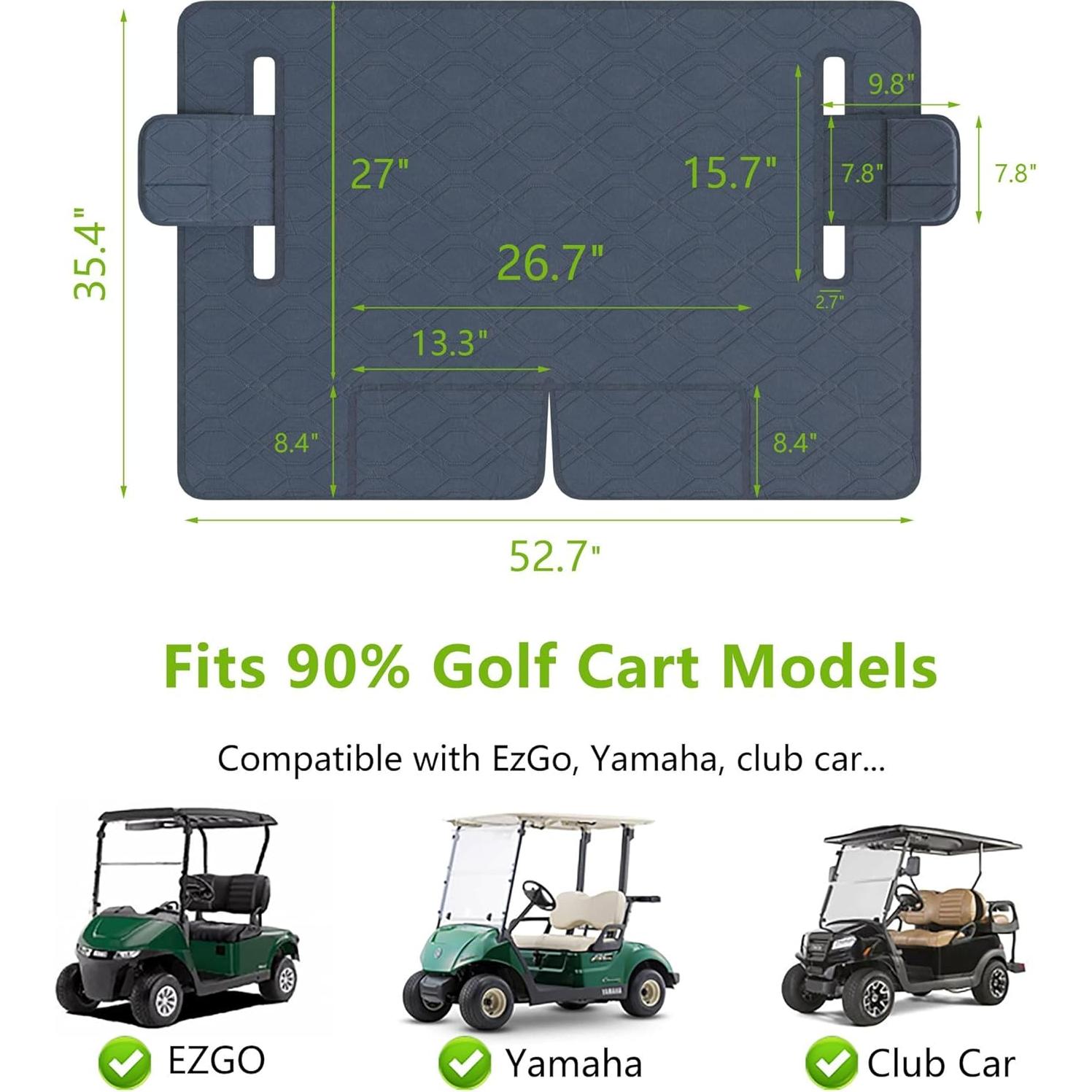 Funda de Asiento para Carrito de Golf Eolzzi Impermeable 2 Plazas