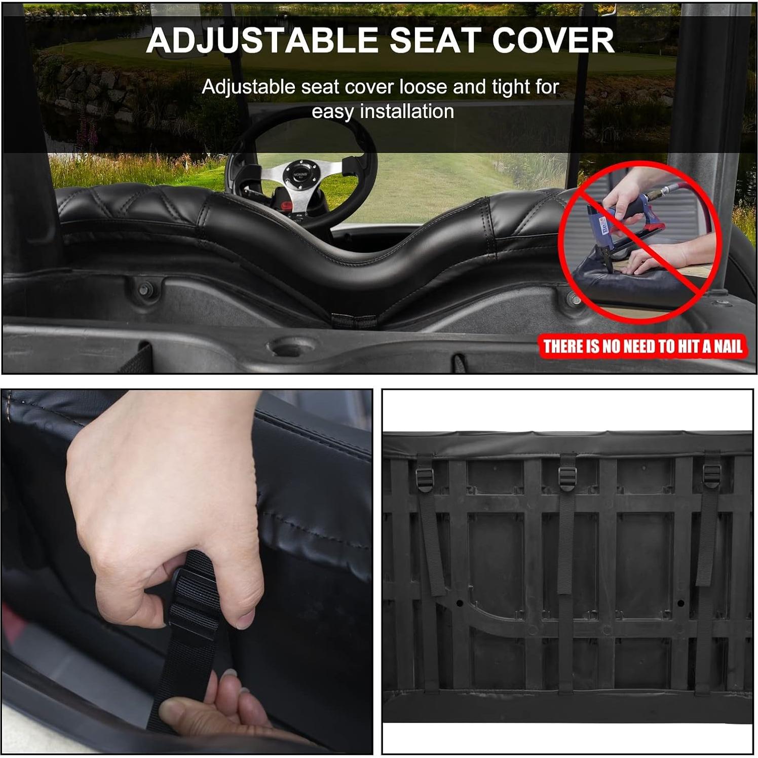 Kit de Fundas de Asiento de Diamante NOKINS para Carro de Golf