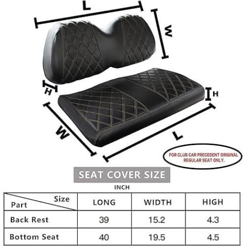 Kit de Fundas de Asiento de Diamante NOKINS para Carro de Golf