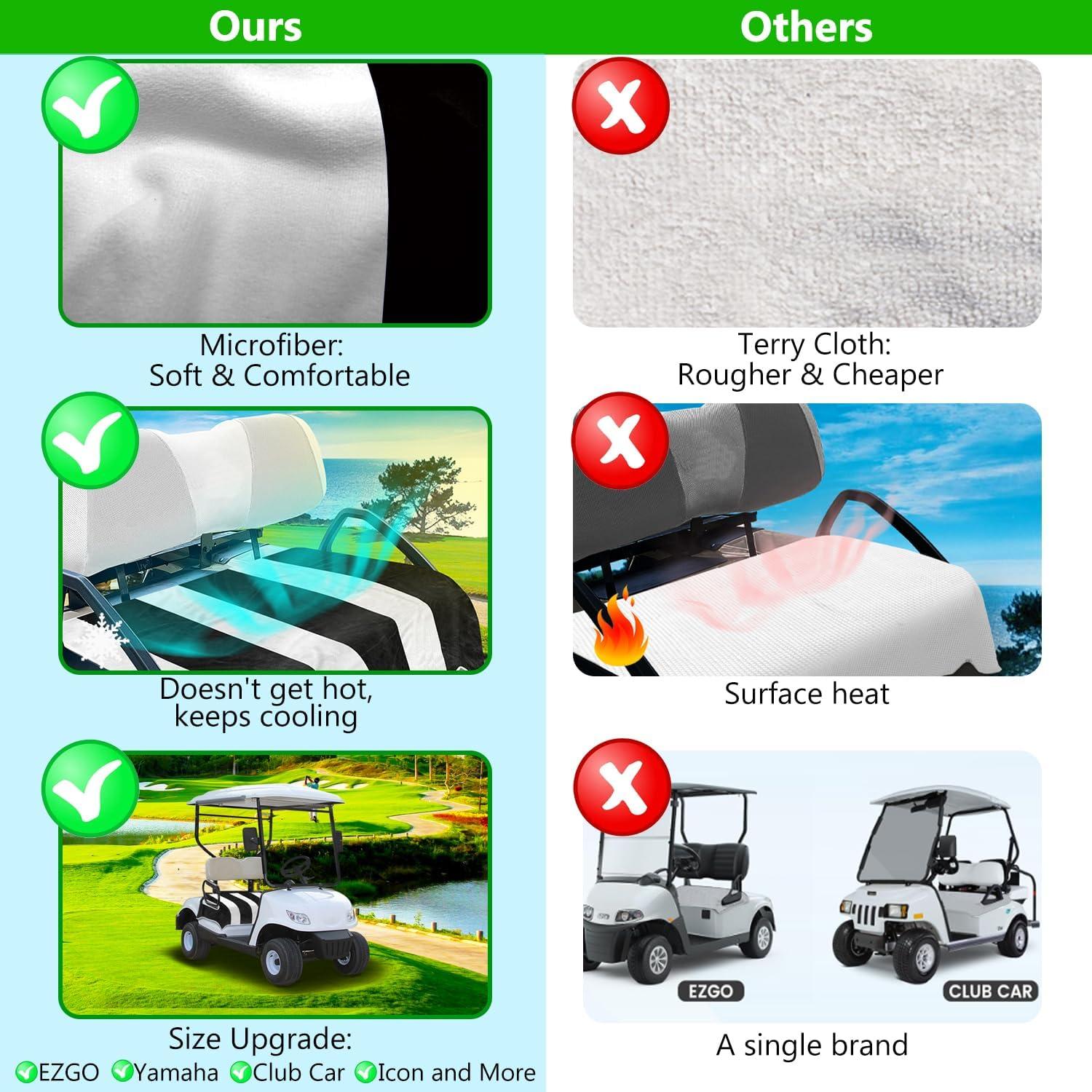 Funda de Asiento para Carro de Golf YOKYHOM Universal 130x79cm