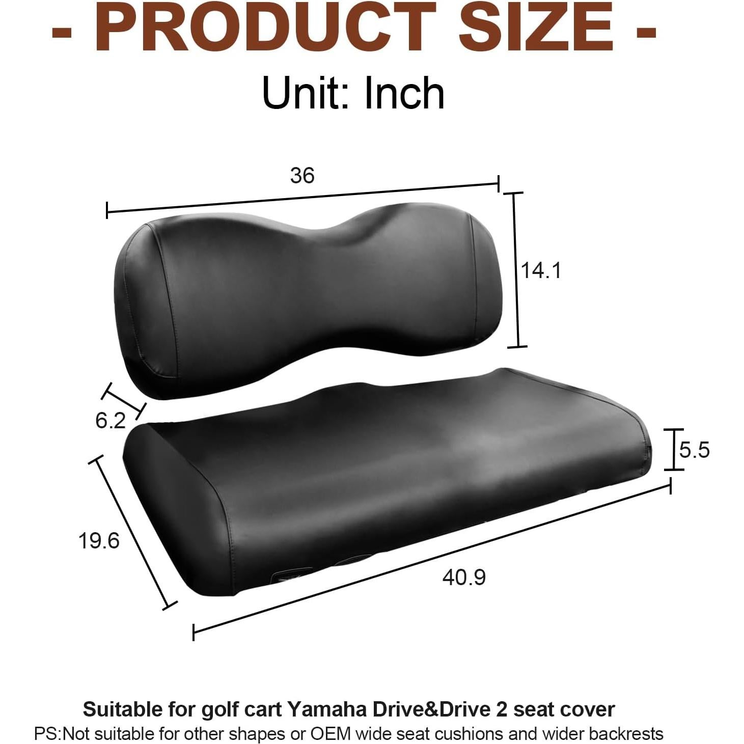 Fundas de Asiento para Carro de Golf NOKINS Yamaha Drive 2 Piezas