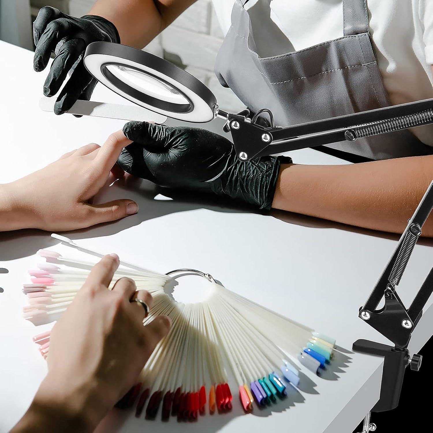 Lupa con Luz Dylviw, 5 Dioptrías, Brazo Ajustable