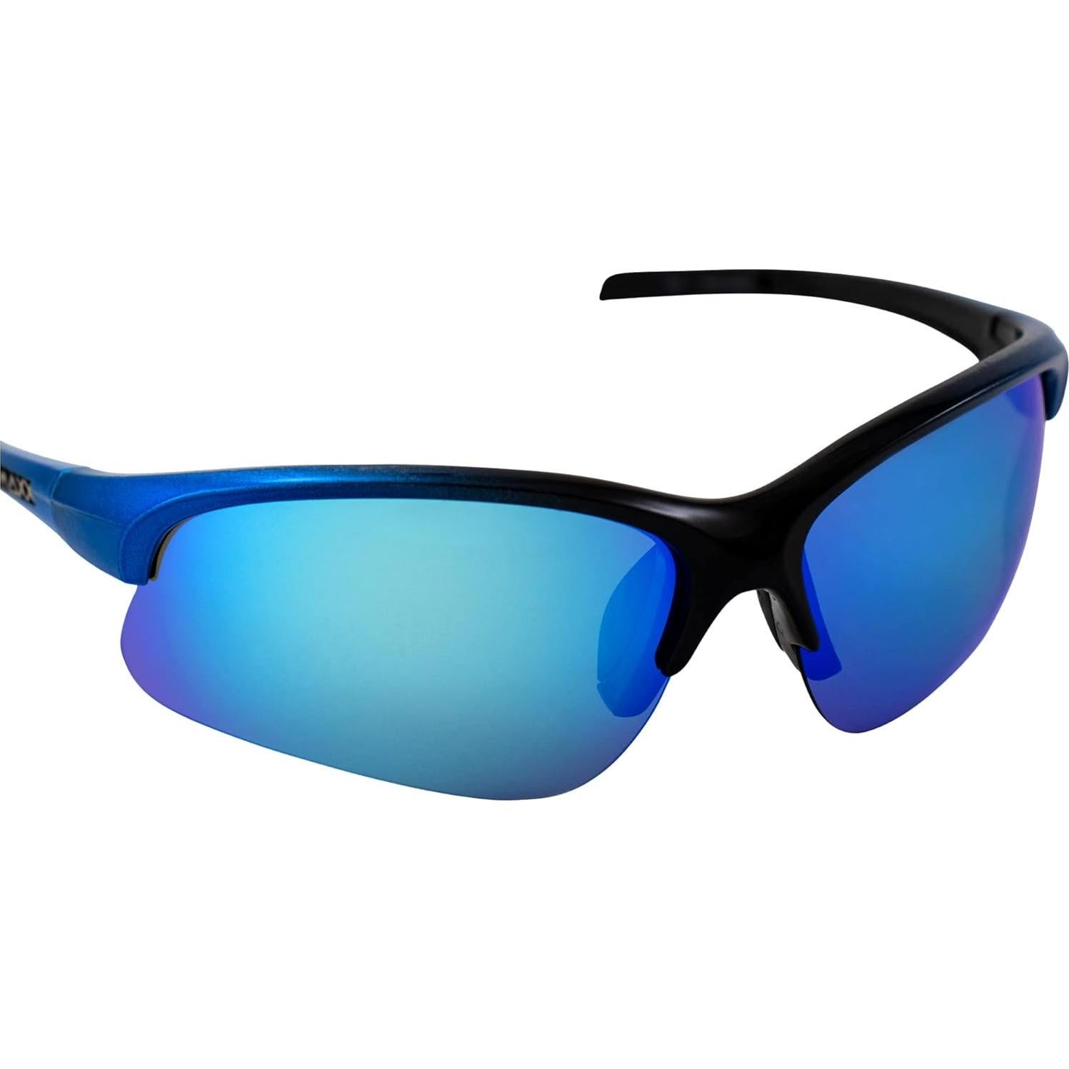 Gafas de sol deportivas Maxx Domain negras y azules polarizadas