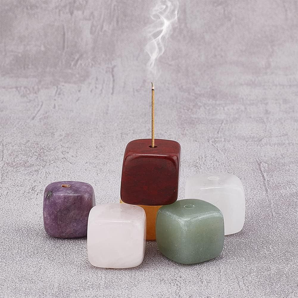 Soporte de Incienso de Piedra de Cuarzo WEBEEDY - 6 Pcs