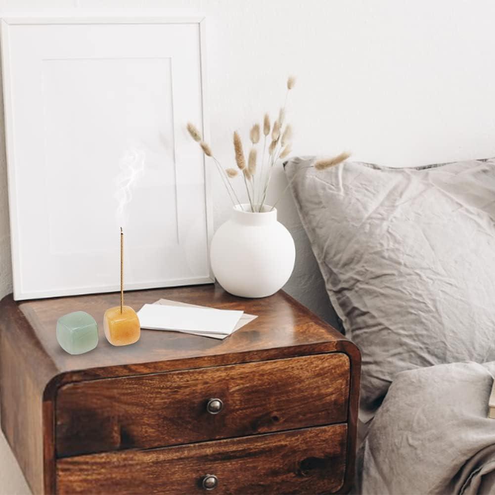 Soporte de Incienso de Piedra de Cuarzo WEBEEDY - 6 Pcs