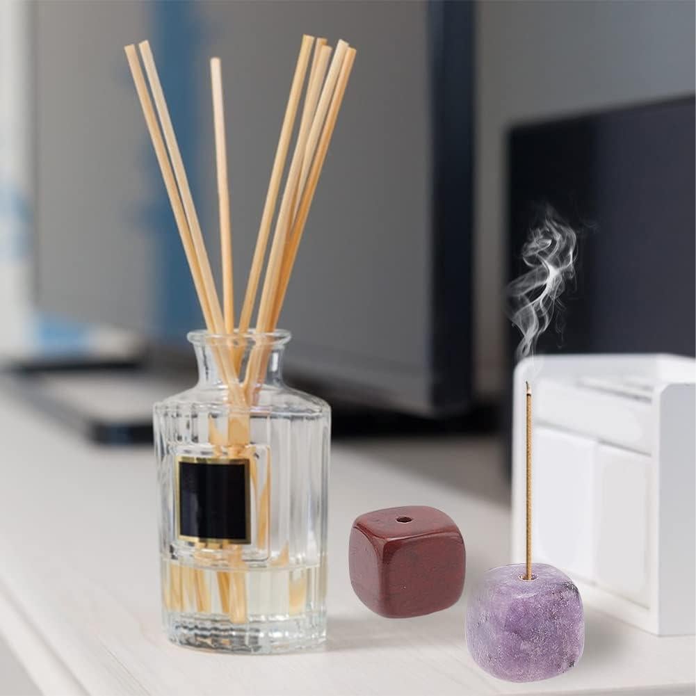 Soporte de Incienso de Piedra de Cuarzo WEBEEDY - 6 Pcs