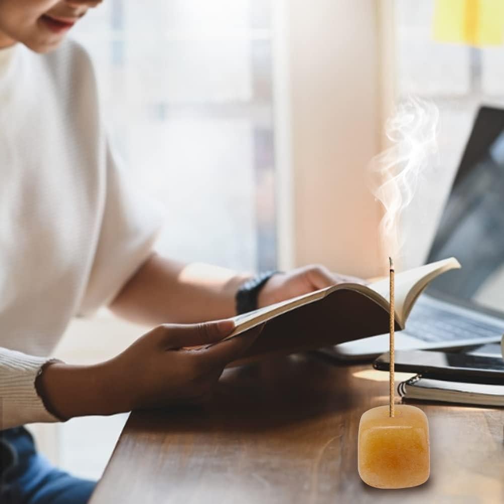 Soporte de Incienso de Piedra de Cuarzo WEBEEDY - 6 Pcs