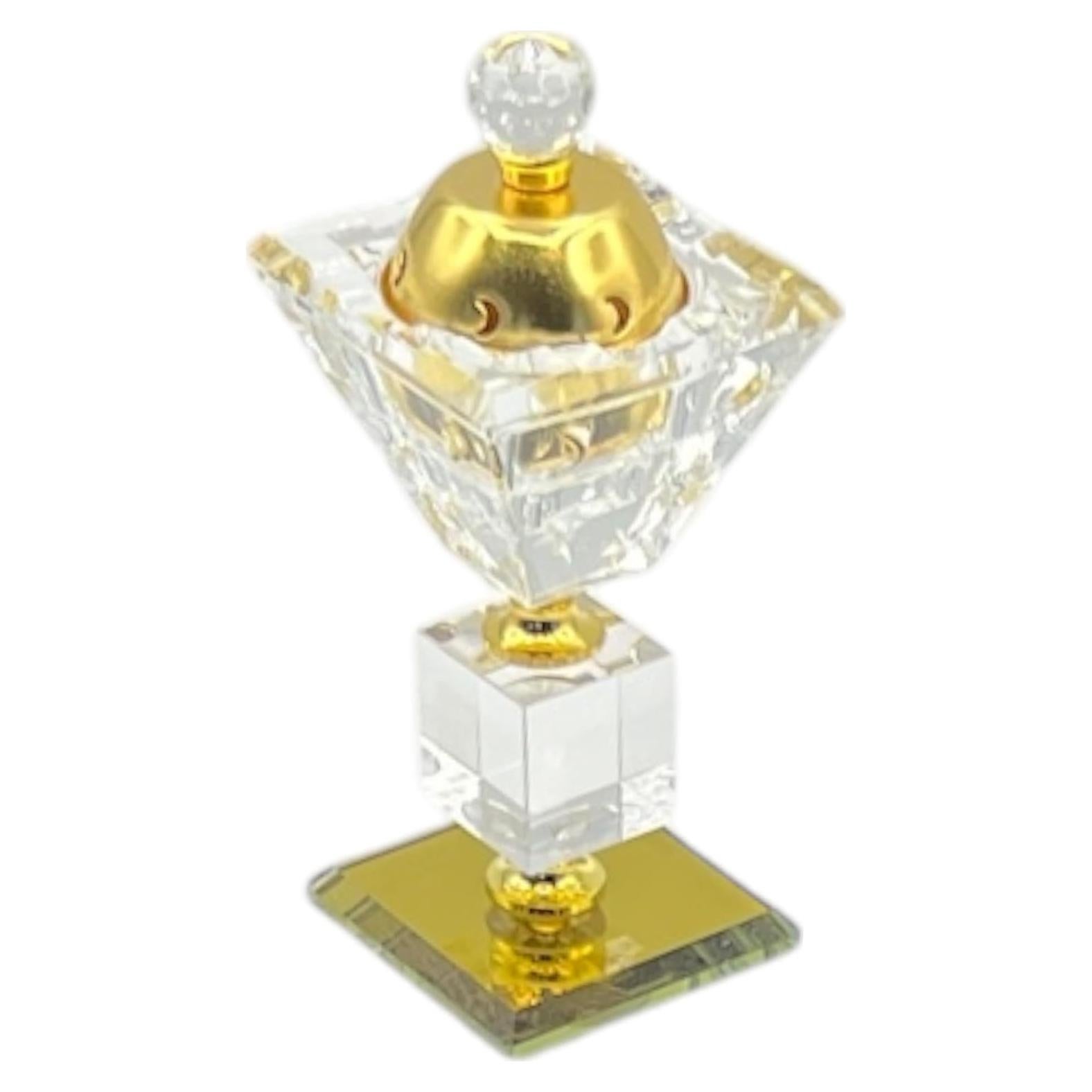 Horno de Incienso Bakhoor eMart4U de Vidrio Cuadrado 14.6 cm