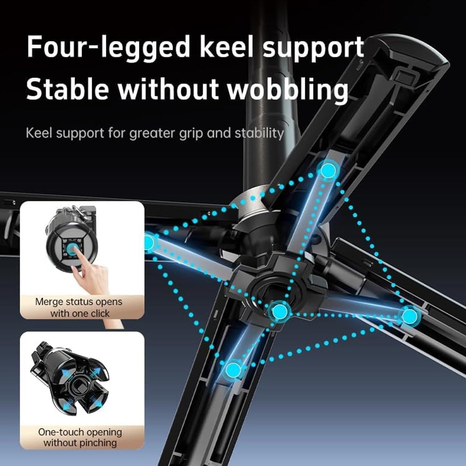 Palo de Selfie Magnético 4-en-1 Genérico con Control Remoto