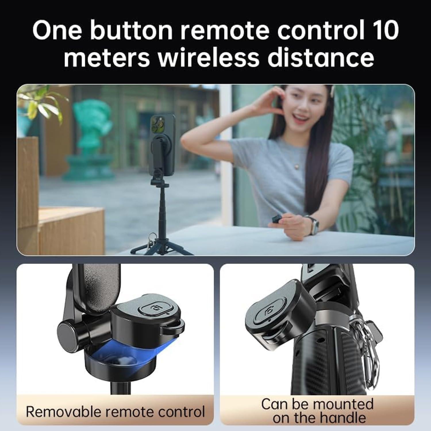 Palo de Selfie Magnético 4-en-1 Genérico con Control Remoto