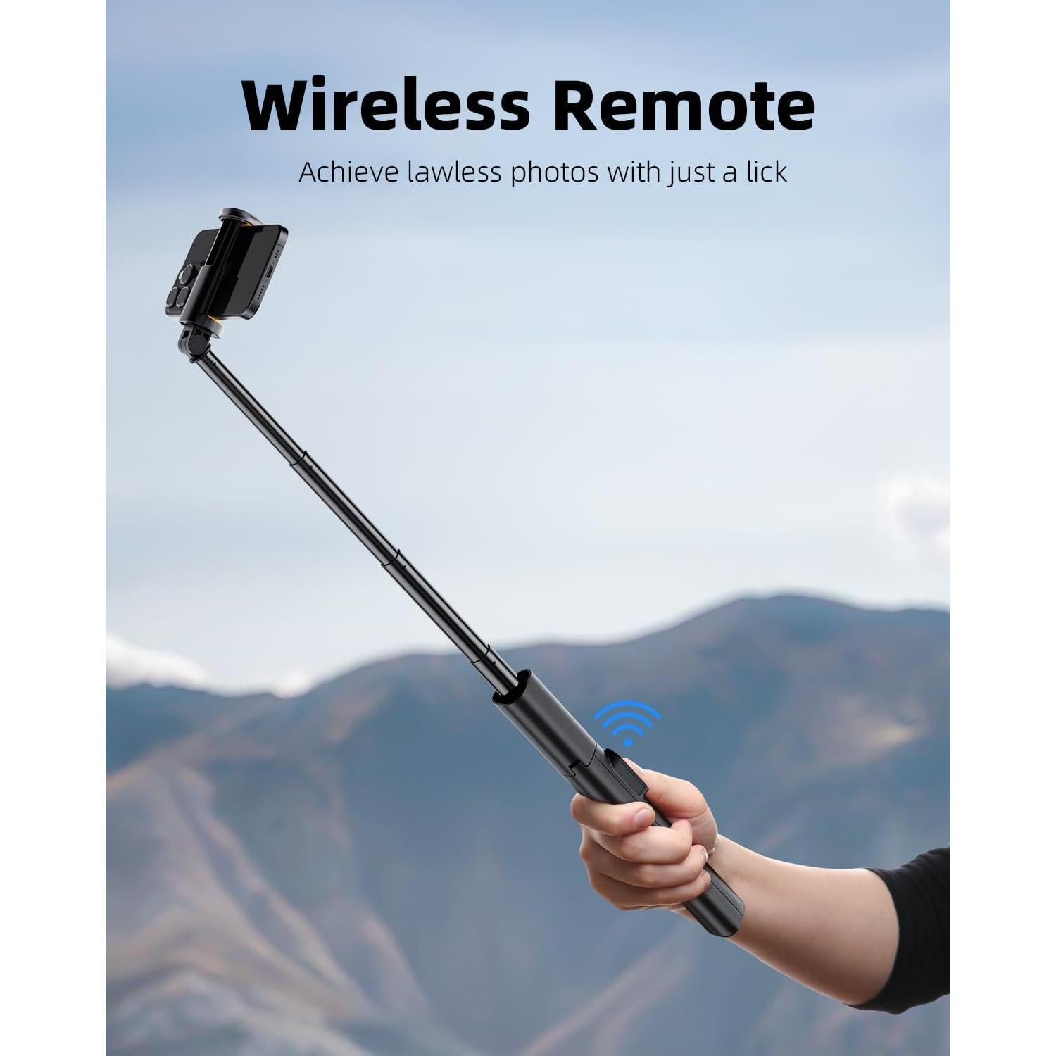 Bastón de Selfie Trípode TODI 147 cm Ajustable con Control Remoto