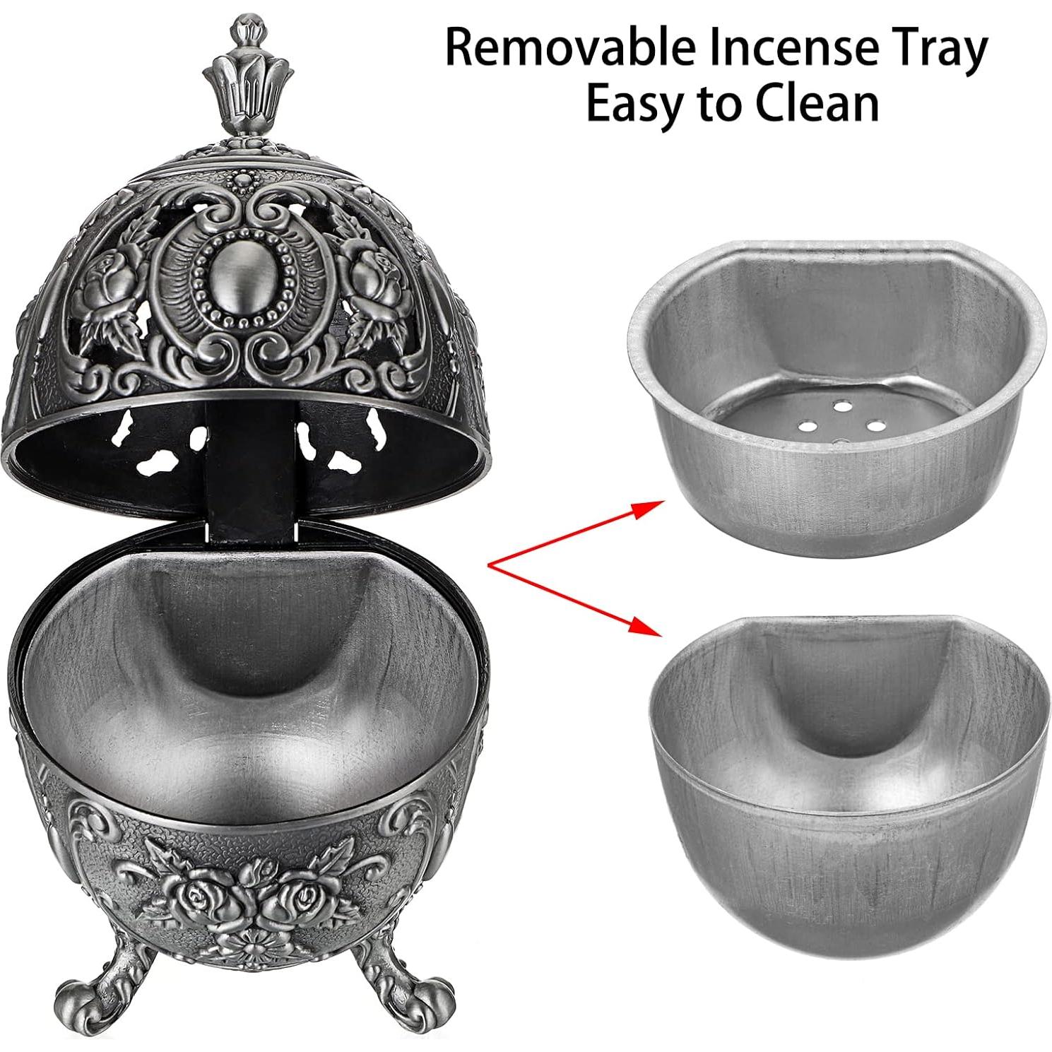 Soporte de Incienso Vintage JUXYES con Recipientes Removibles