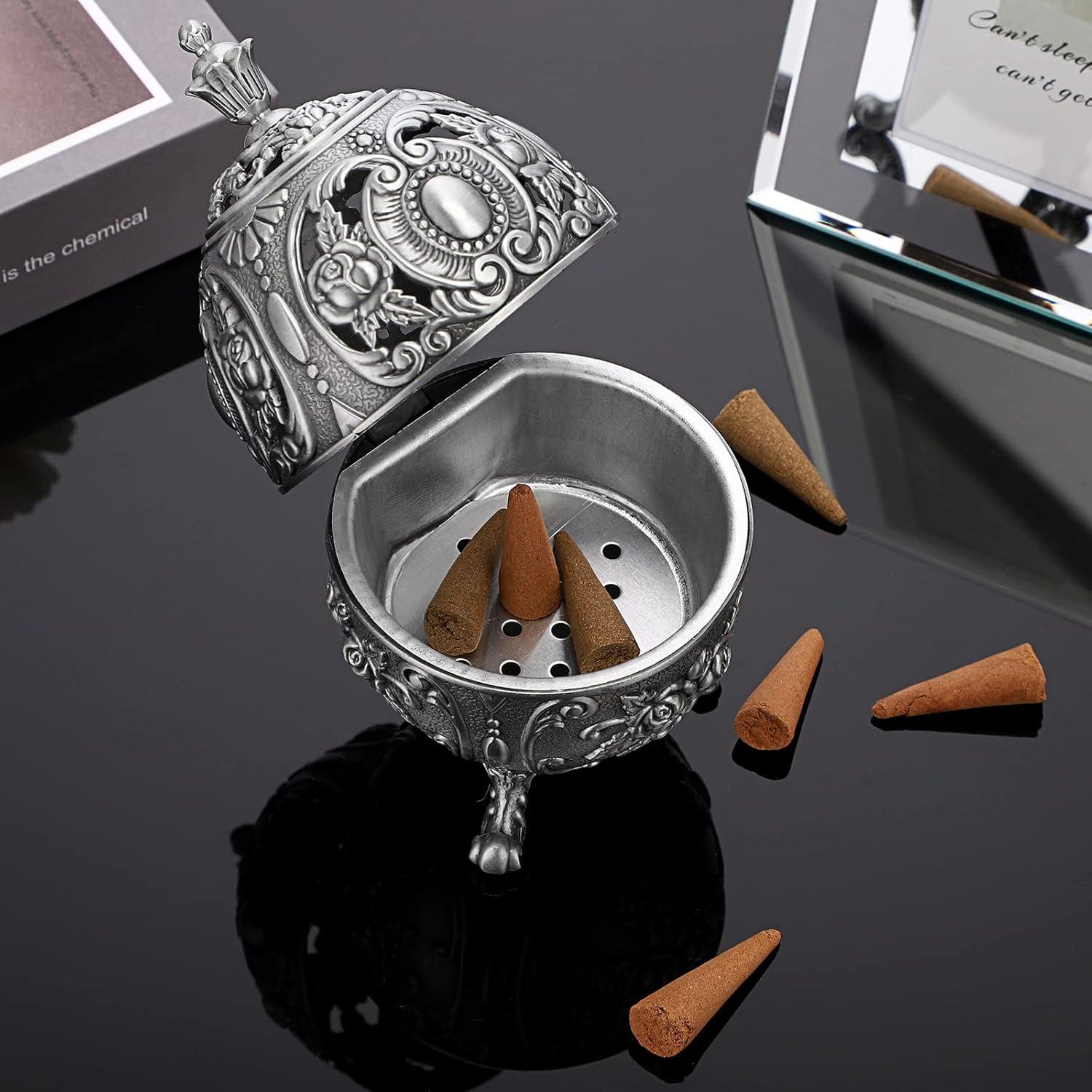 Soporte de Incienso Vintage JUXYES con Recipientes Removibles