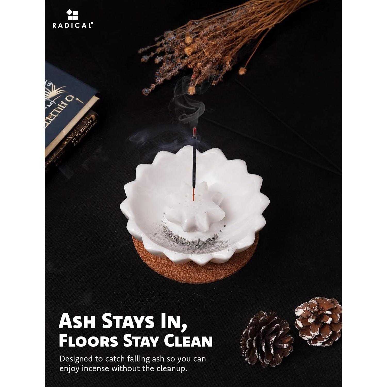 Soporte de Incienso de Mármol Radicaln Blanco 13.97 cm