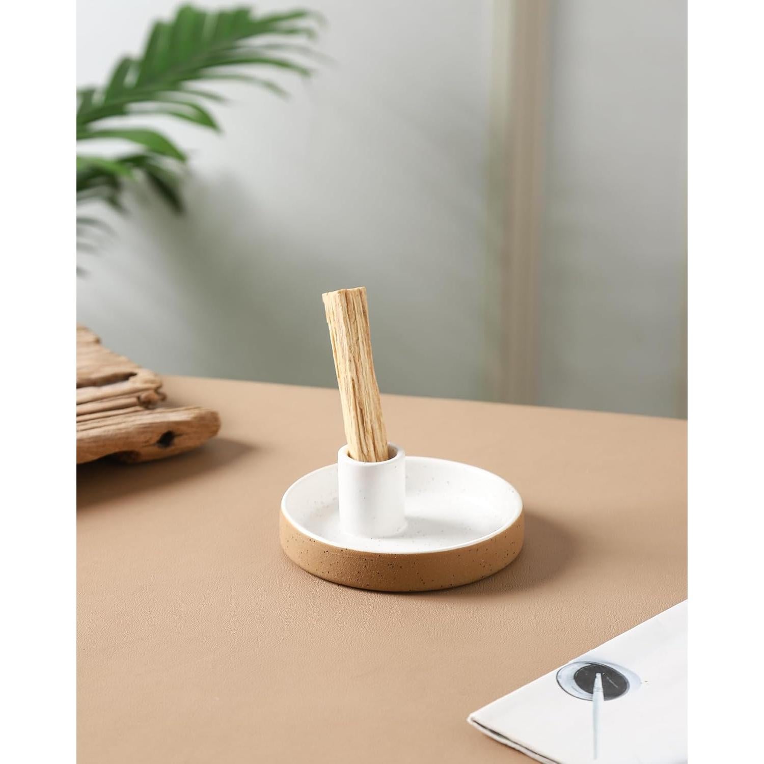 Soporte de Palo Santo HOCUROAY Cerámica Terracota 10.16 cm