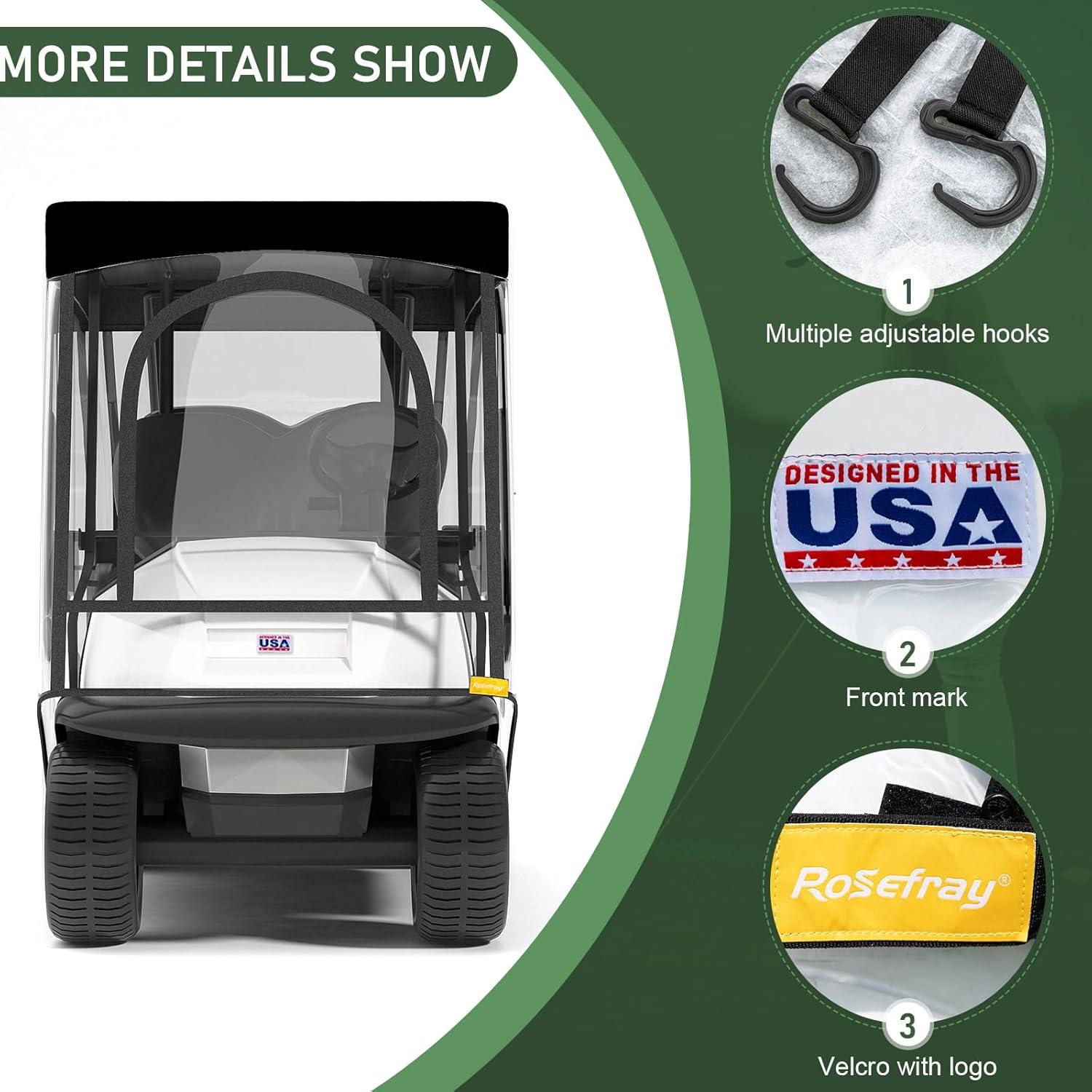 Cubierta de Lluvia para Carro de Golf Rosefray 2+2 - 58"