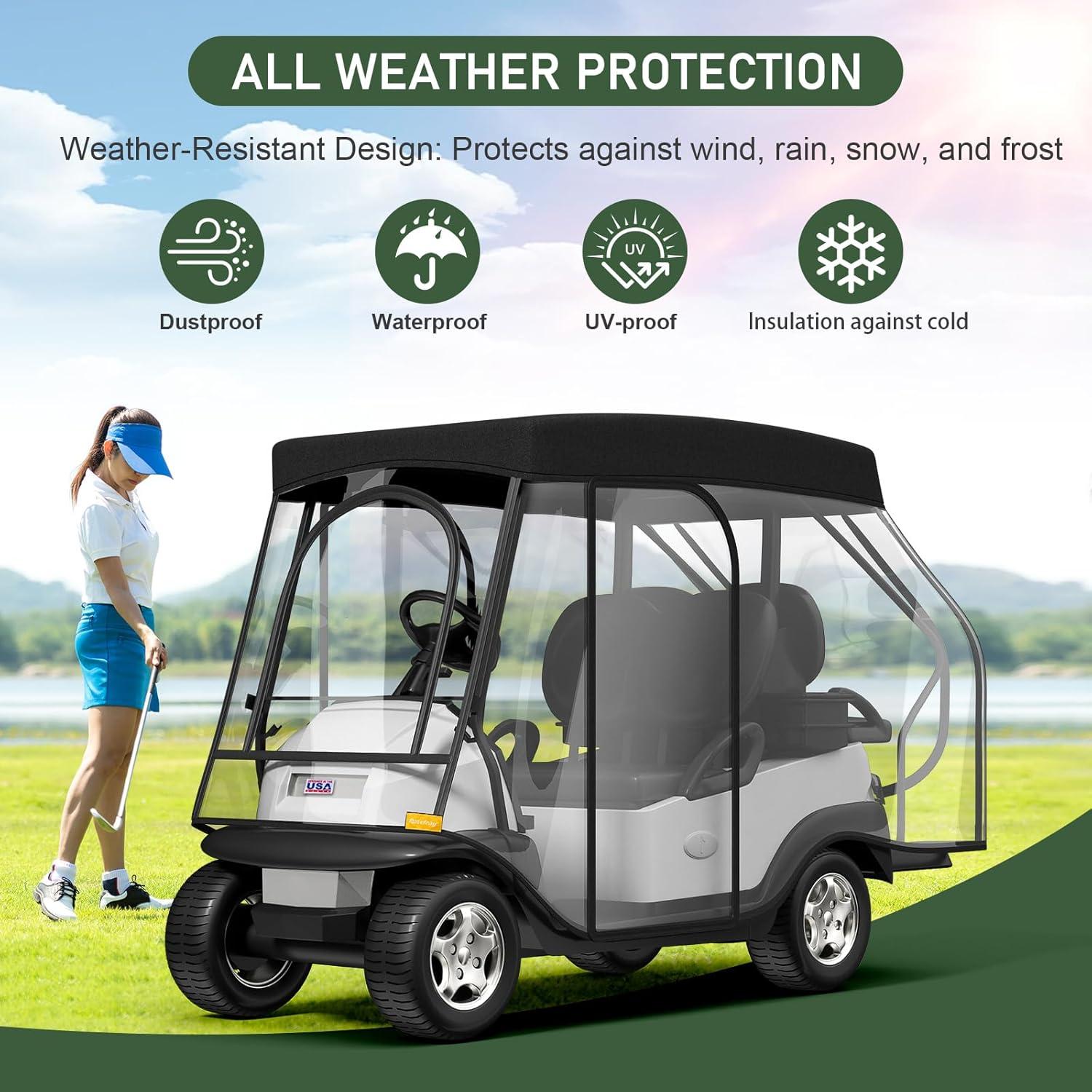 Cubierta de Lluvia para Carro de Golf Rosefray 2+2 - 58"