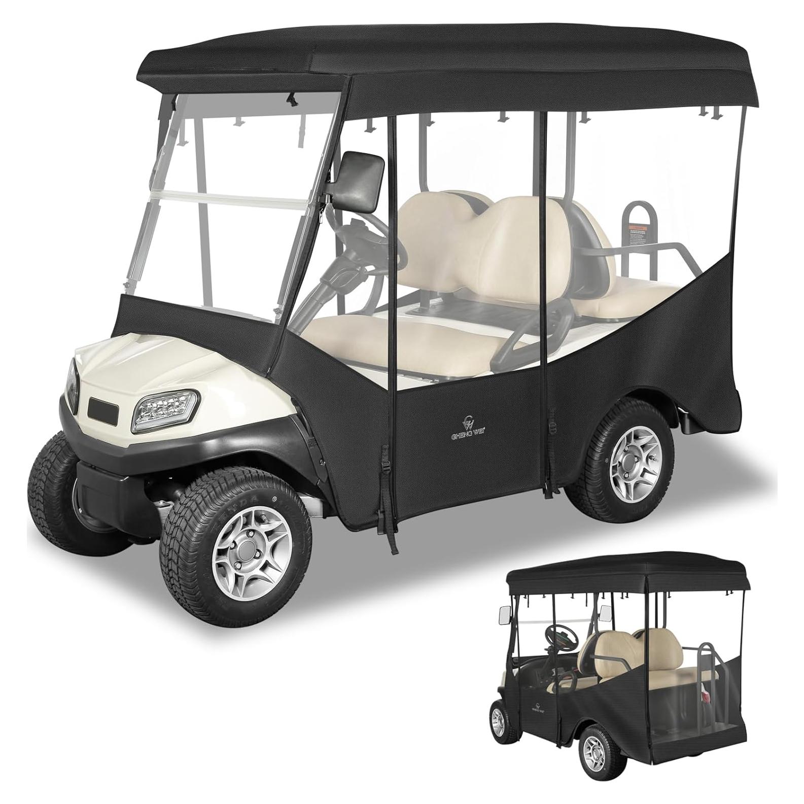 Cubierta de Carro de Golf 4 Pasajeros CHENGWEI Techo Extendido