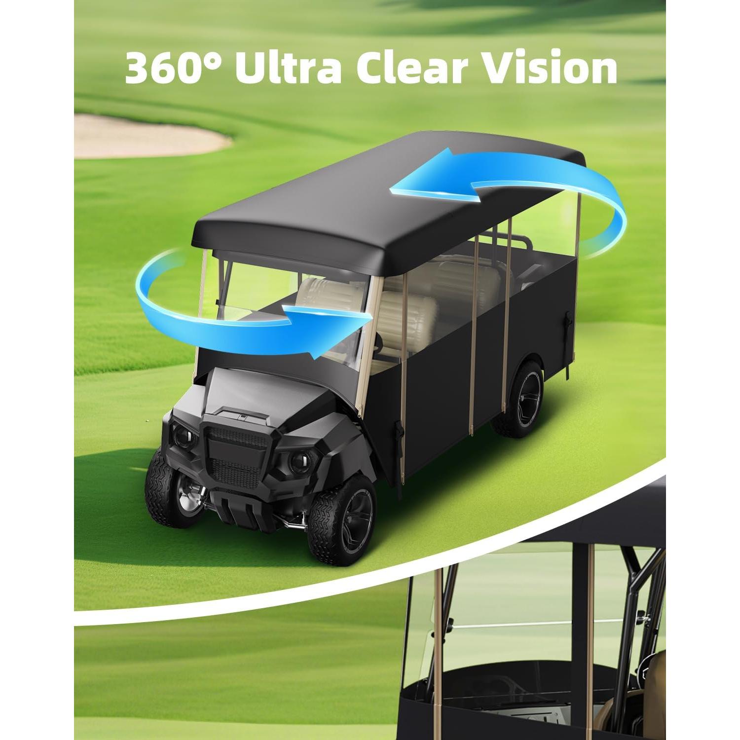 Cubierta de Carro de Golf NiuWasmile GEF-F6 6 Pasajeros Impermeable